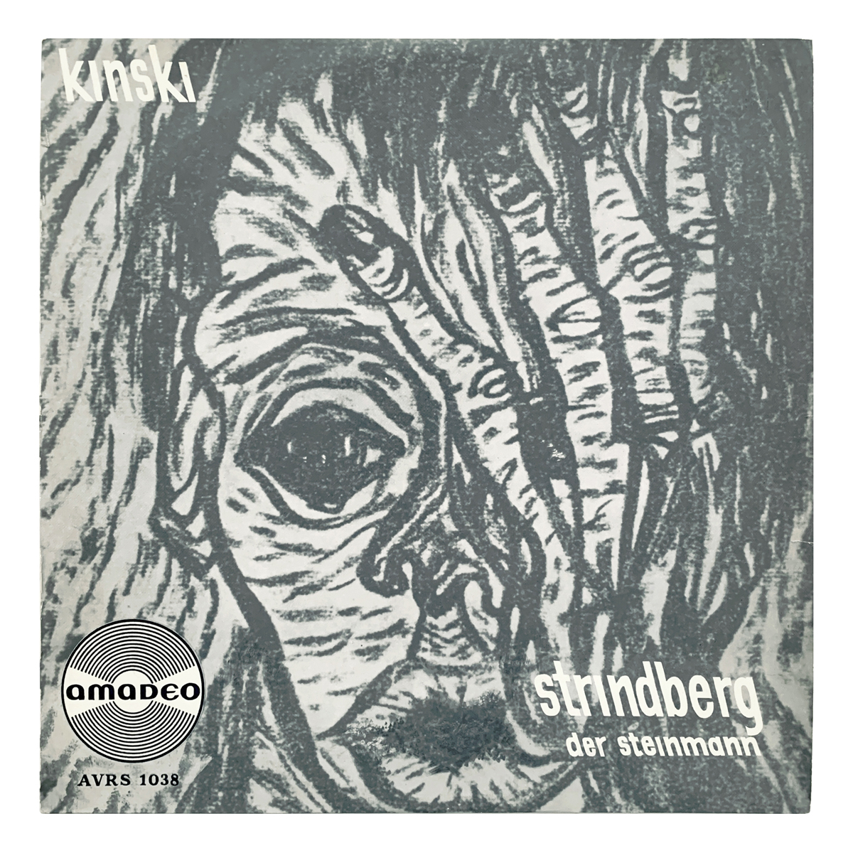 Amadeo AVRS 1038 August Strindberg - Der Steinmann Klaus Kinski Design: Klaus Kinski (artwork, self-portrait)