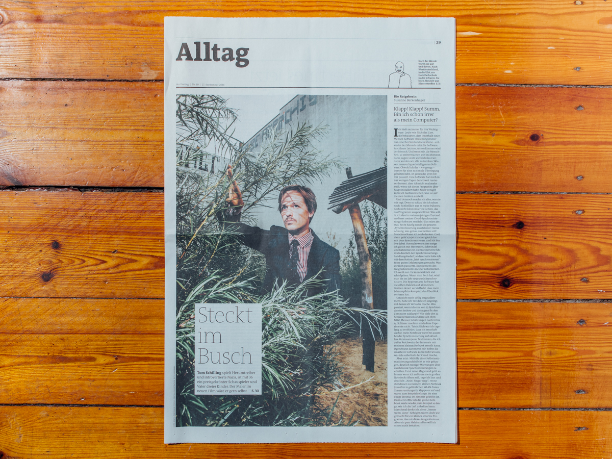Der Freitag / Tom Shilling Portrait / September 2018
