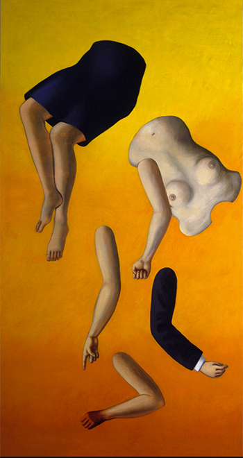  CLITEMNESTRA   1998 olio su tela cm 380X200