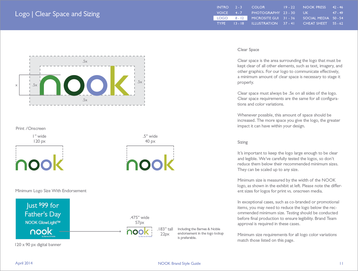 NOOK Brand Guidelines – Barnes&Noble — Danadavisdesign