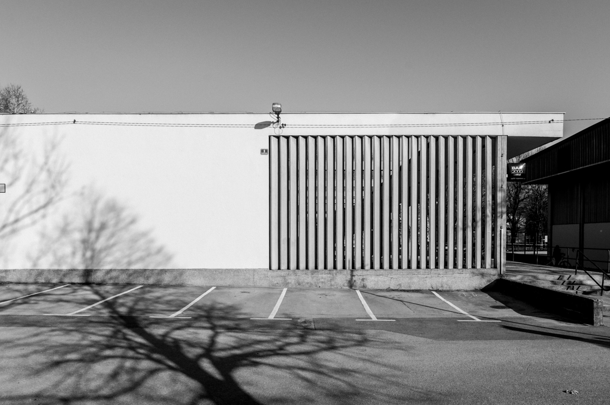 Menza &scaron;tudentskega naselja v Rožni Dolini, Ljubljana / 1957, Ivan &Scaron;trukelj