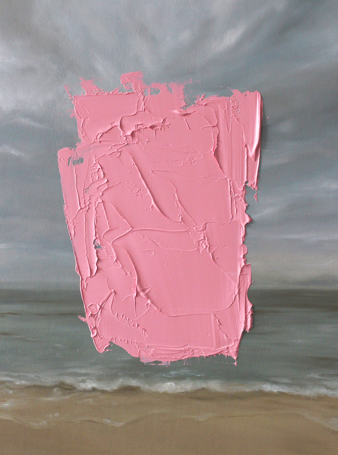 Langs Beach, Oil on Board, 400 x 300mm, 2018