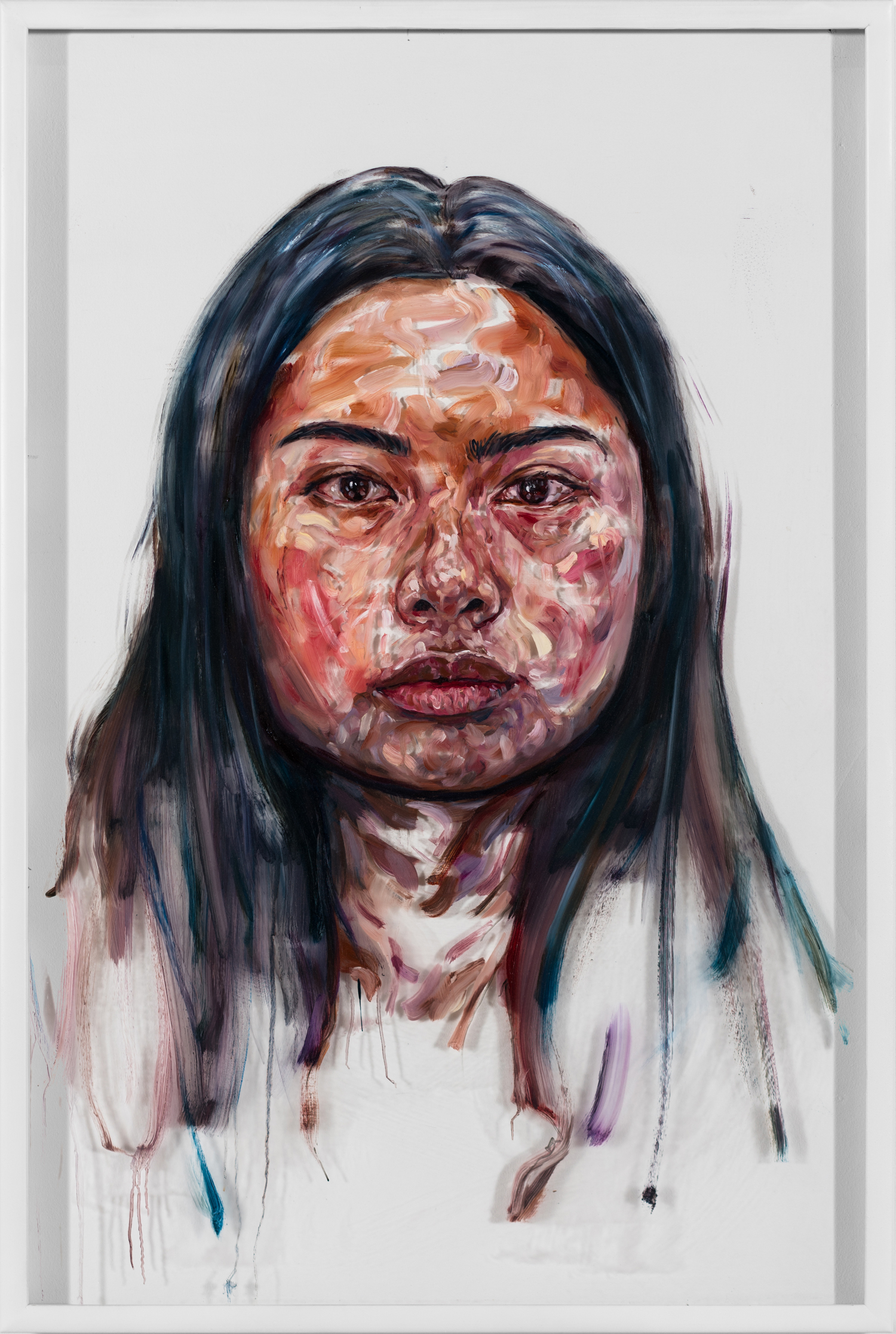 Bianca. OIL ON ACRYLIC SHEET. 2017 76.8 x 115 CM