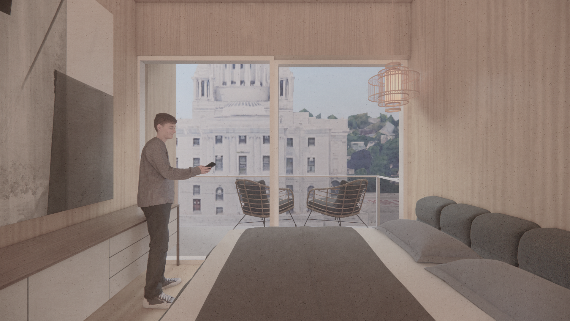 Interior Housing Unit View