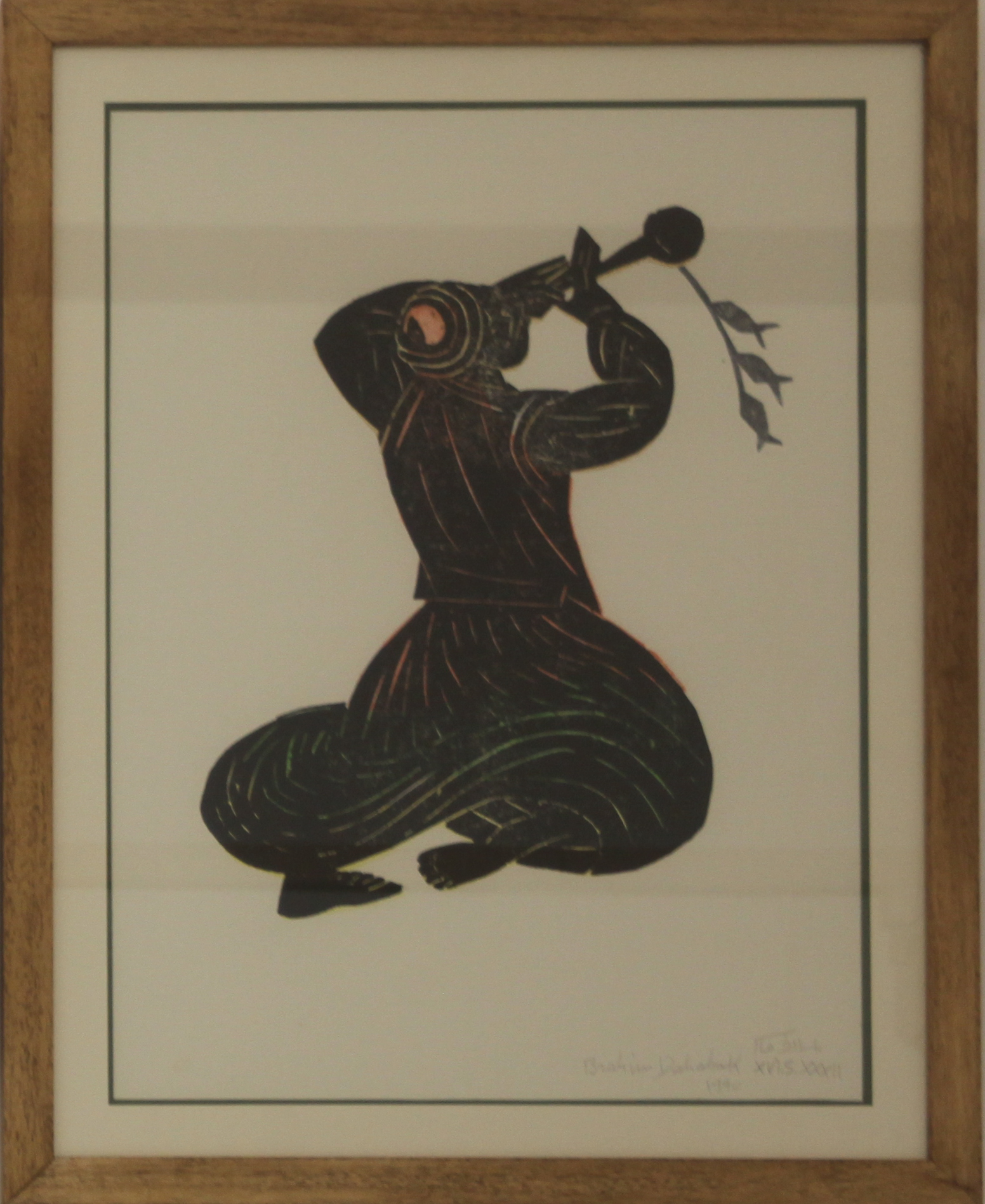 Brahim Dhahak, Sans titre, 73x57cm, 1990