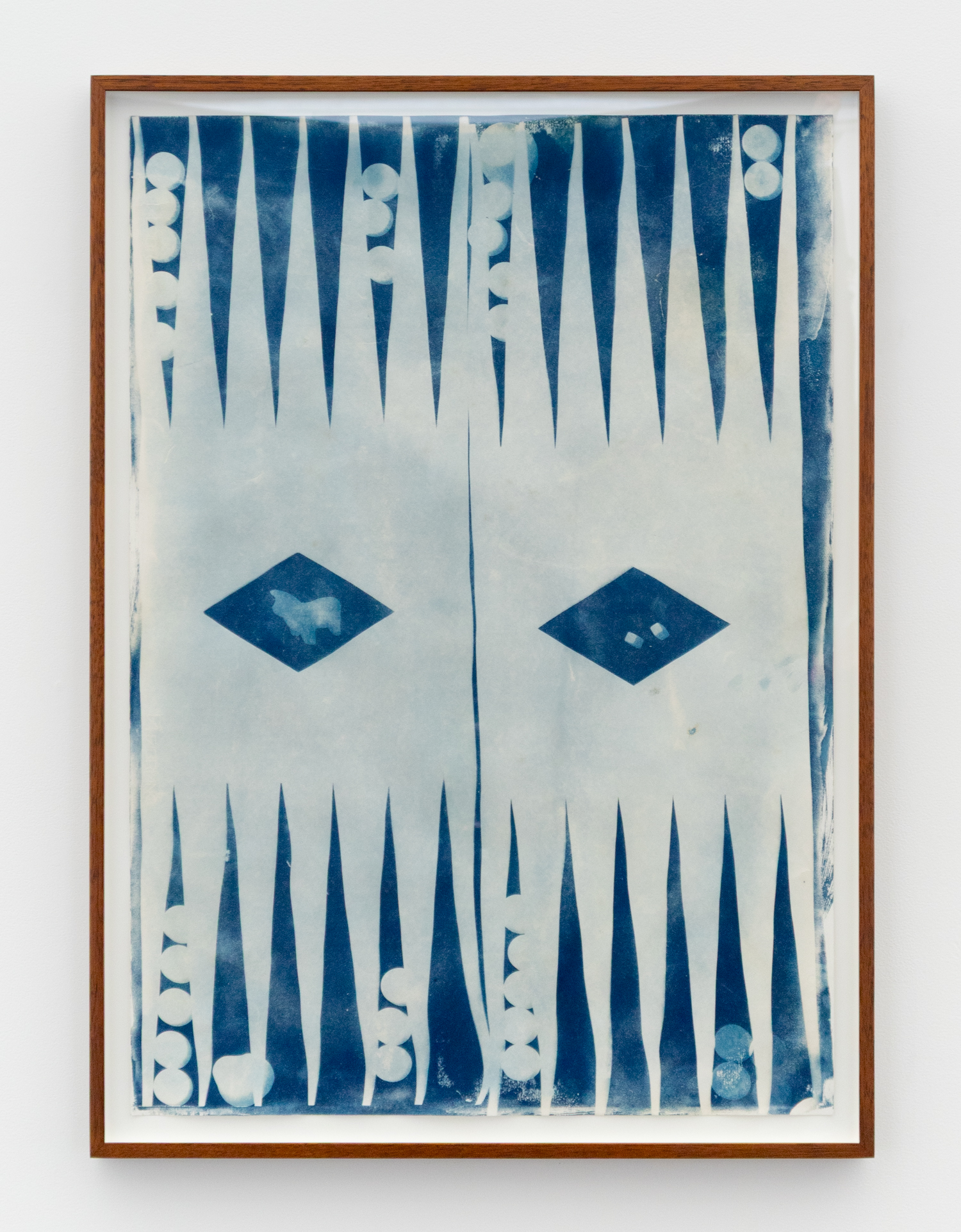Constantina Iacovou, Squidgammon, 2025, Cyanotype, 70 x 100 cm
