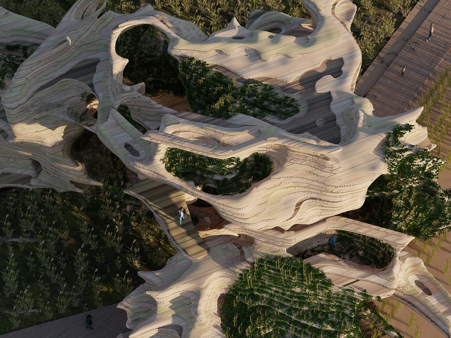 biodiversity regeneration, render