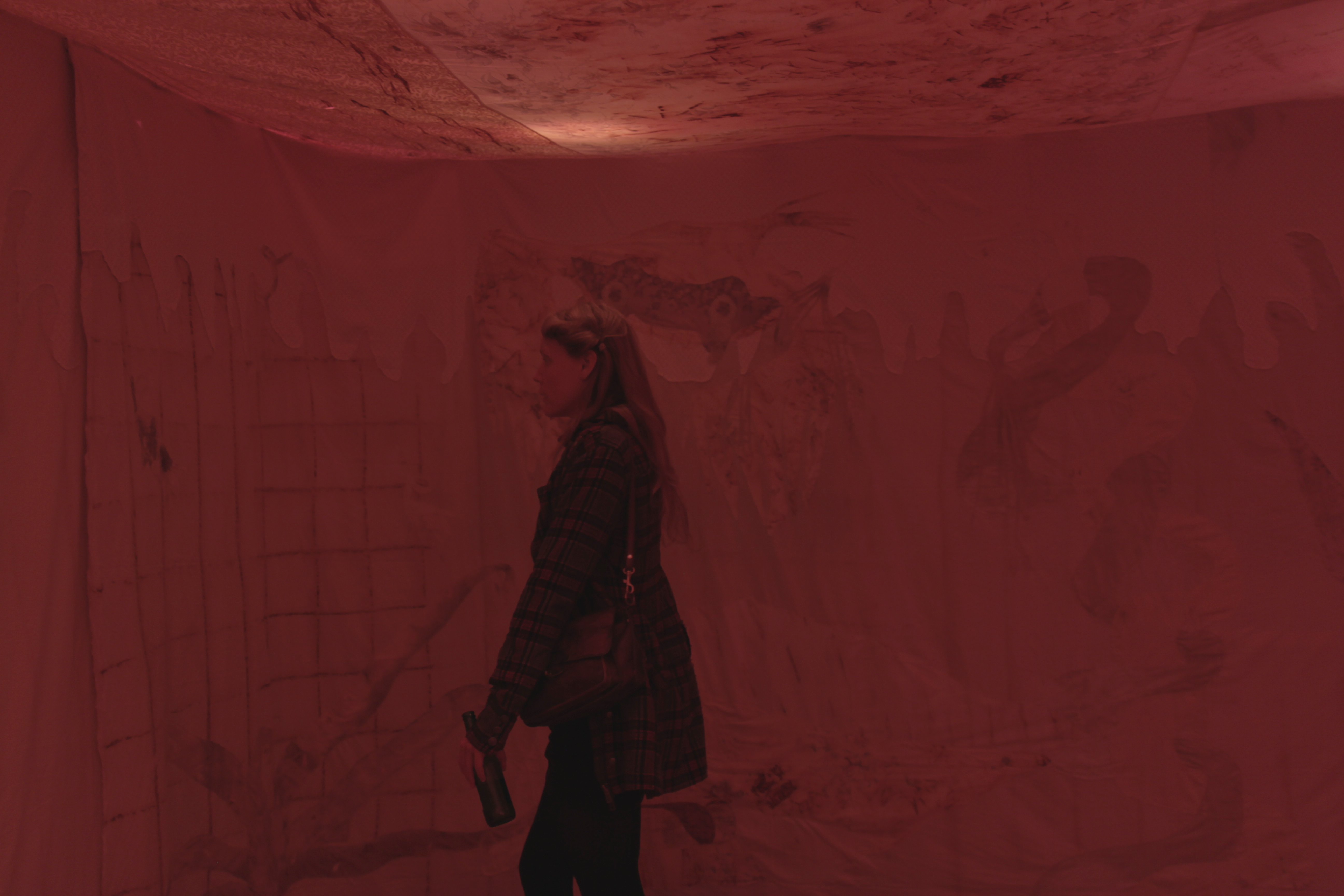 Anna Reutinger & Garance Wullschleger, Morte Liiiiiiiffeeeeeee, still naaaaaattuuuuree, exhibition opening, Galleri Nef, 2021. Photo: Mourning School