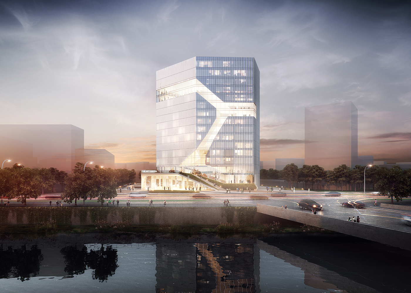 view of the canyon from the main road