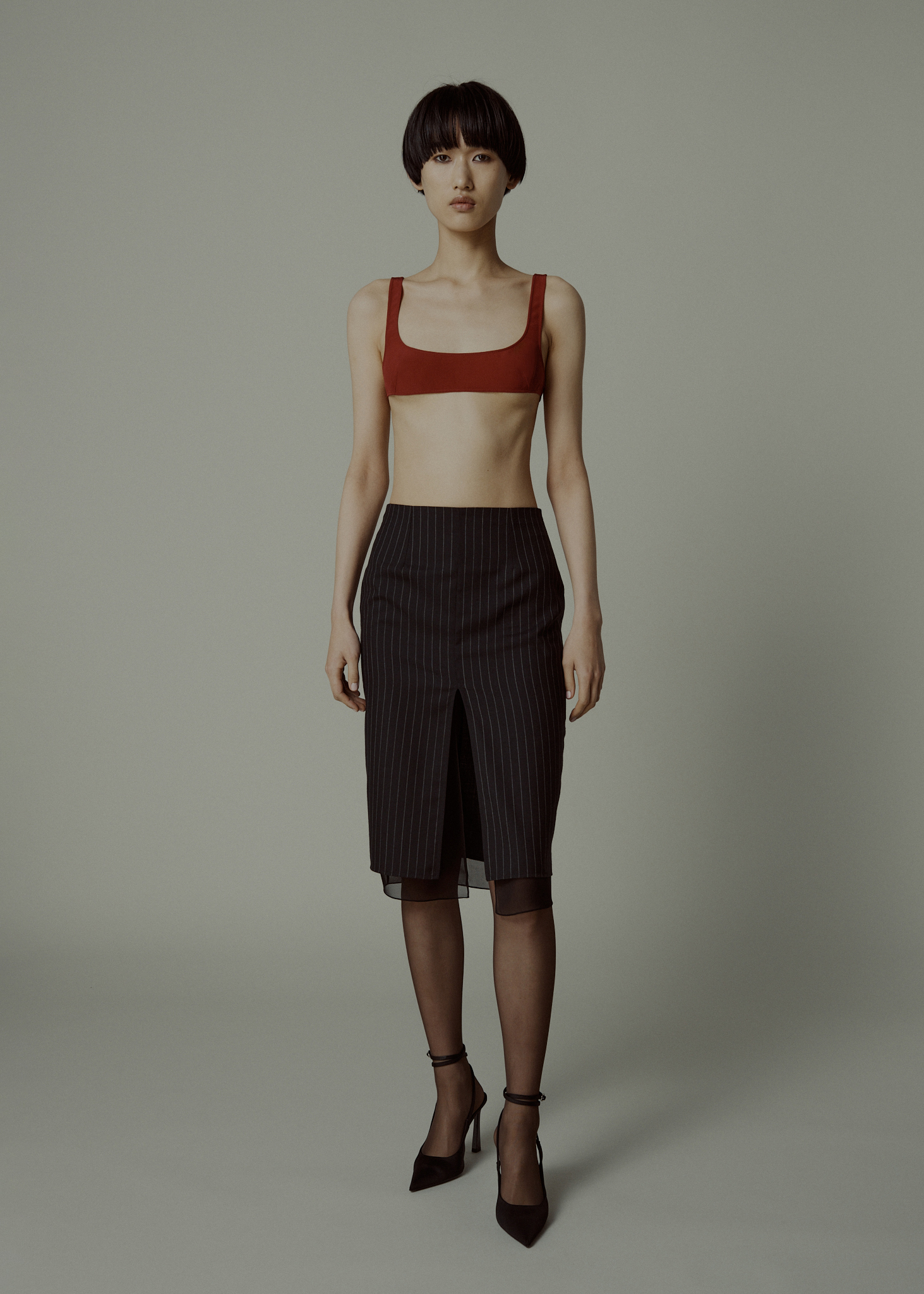 CHARLOTTE TOP IN SILK CREPE DE CHINE, CRIMSON RED | 250 GBP