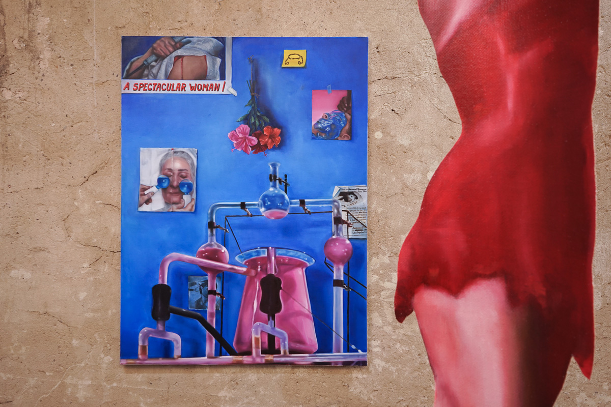 Annabelle Agbo Godeau, A spectacular Woman  (2021) | Installation view at BPA Space, Cologne (detail)