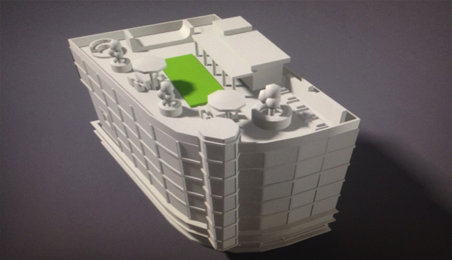 We commissioned an experienced 3D modeler to make the model to 1:500 scale