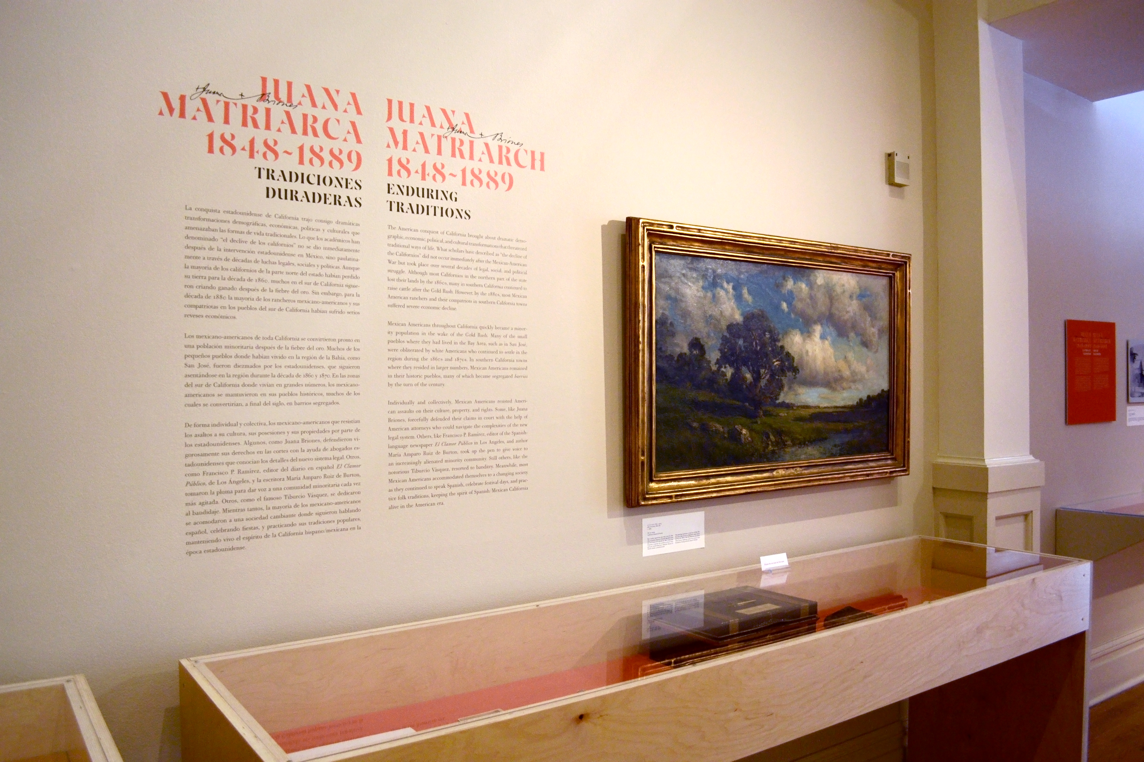 Section introduction, ‘Juana, Matriarch,’ installation view at the California Historical Society, San Francisco.