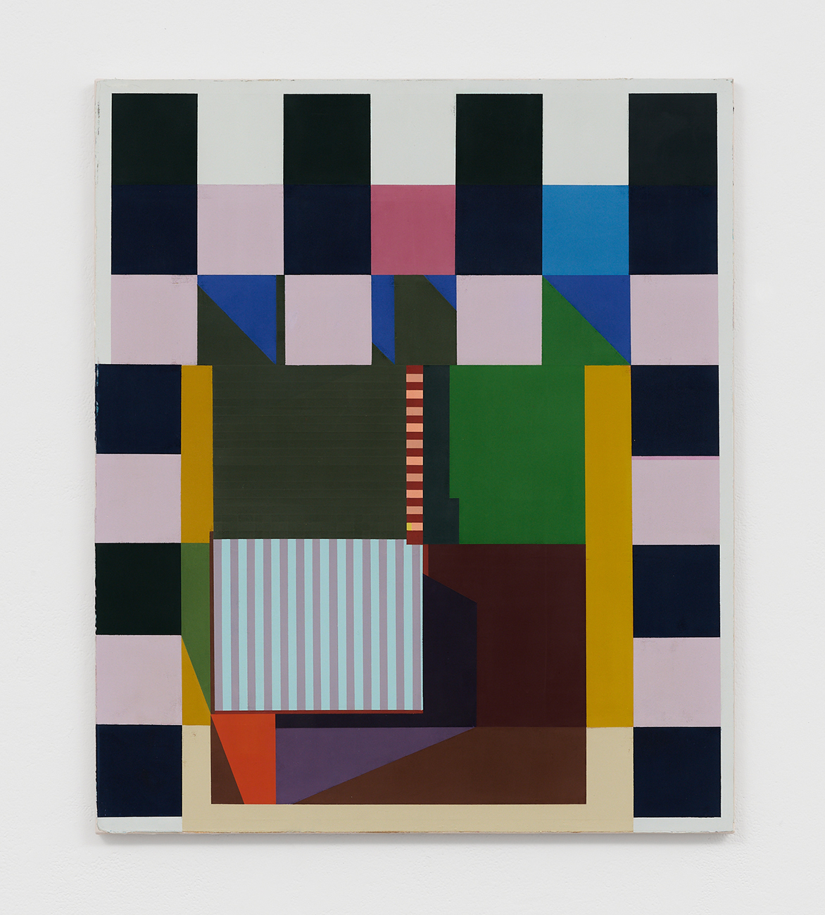 Starting Blocks, 2023, pigments and binding mediums on canvas, 83cm x 70cm*