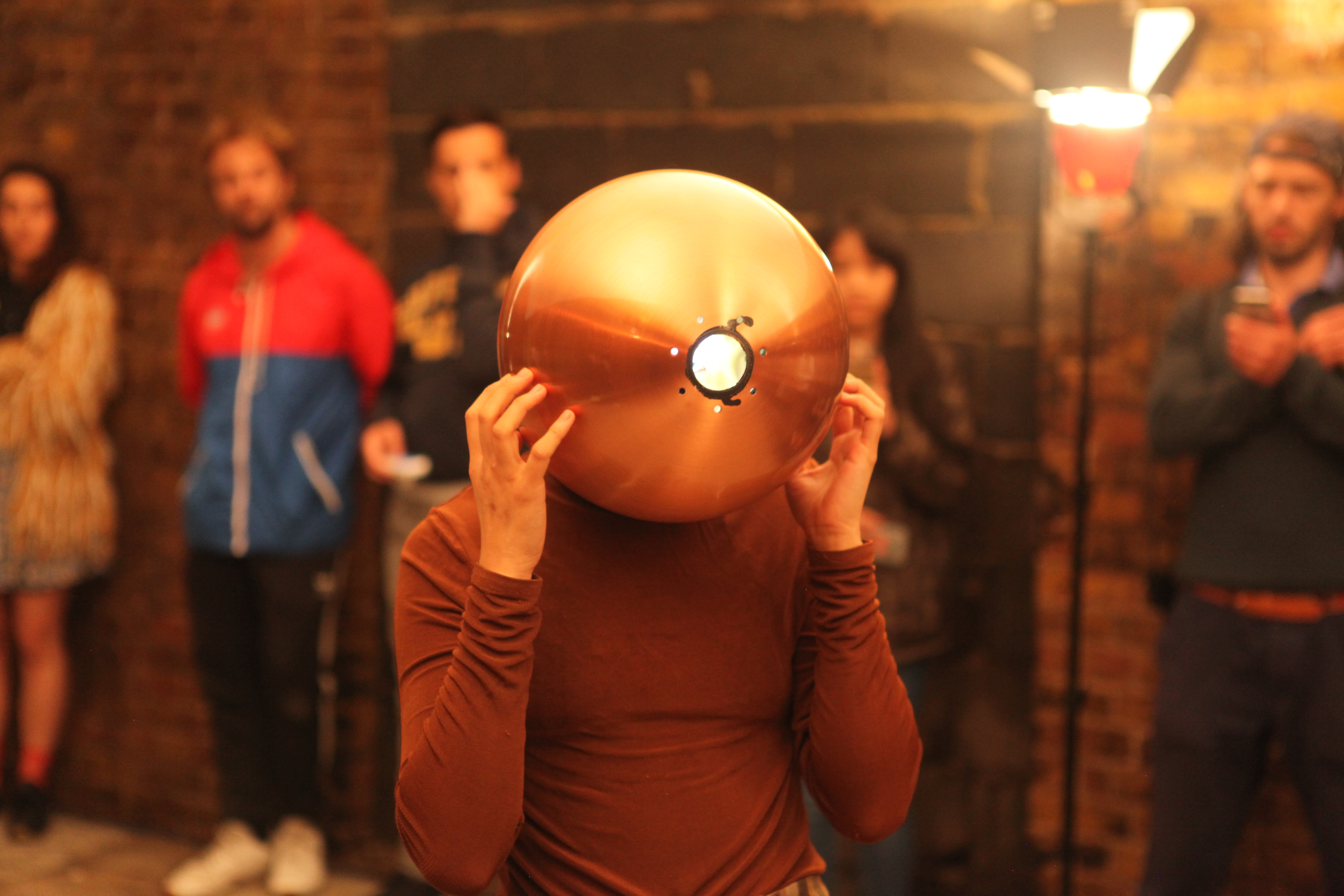 Live Performance, Doodle Bar Warehouse, 5 minutes of your time, 2018 (photo by Nigel Rolfe)