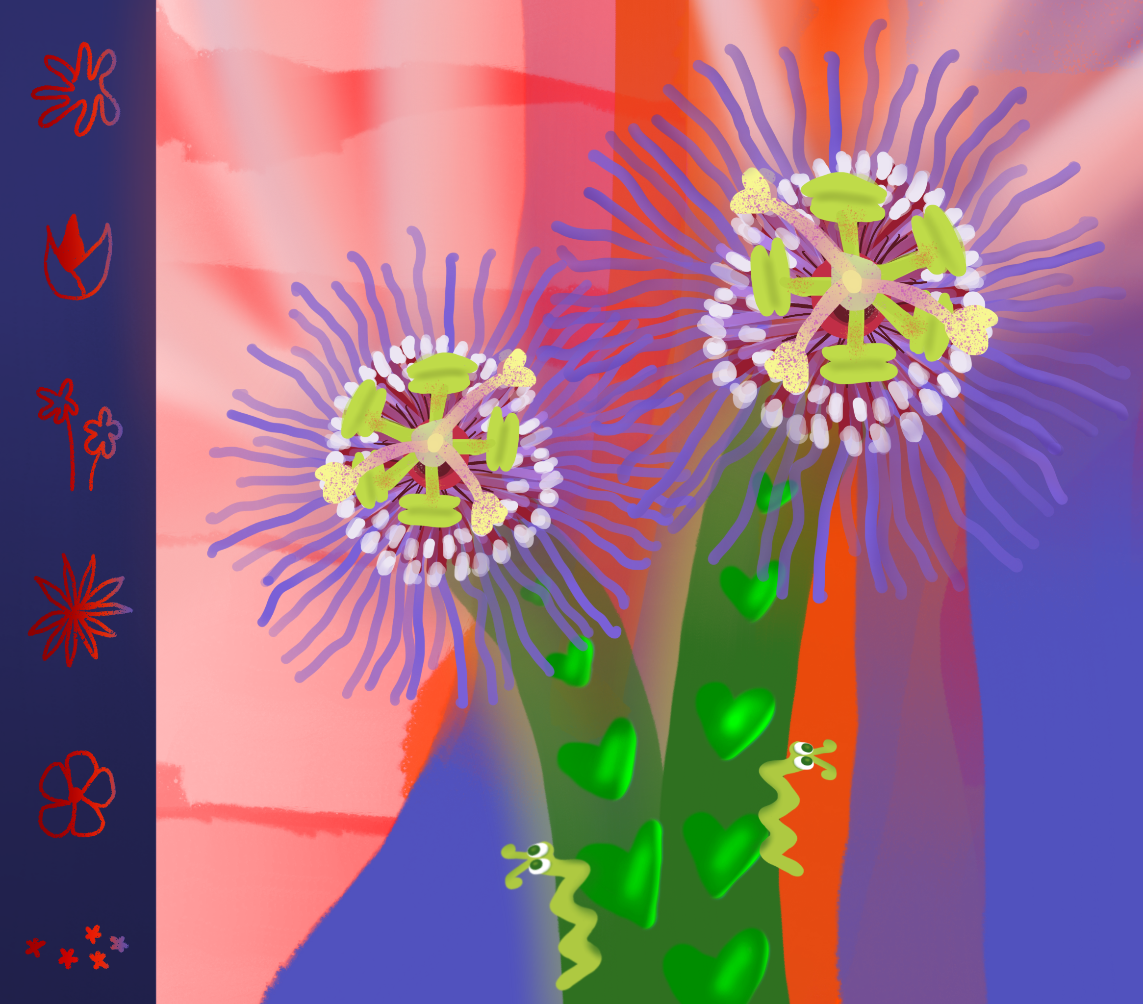 Inching towards life, 2020, digital illustration