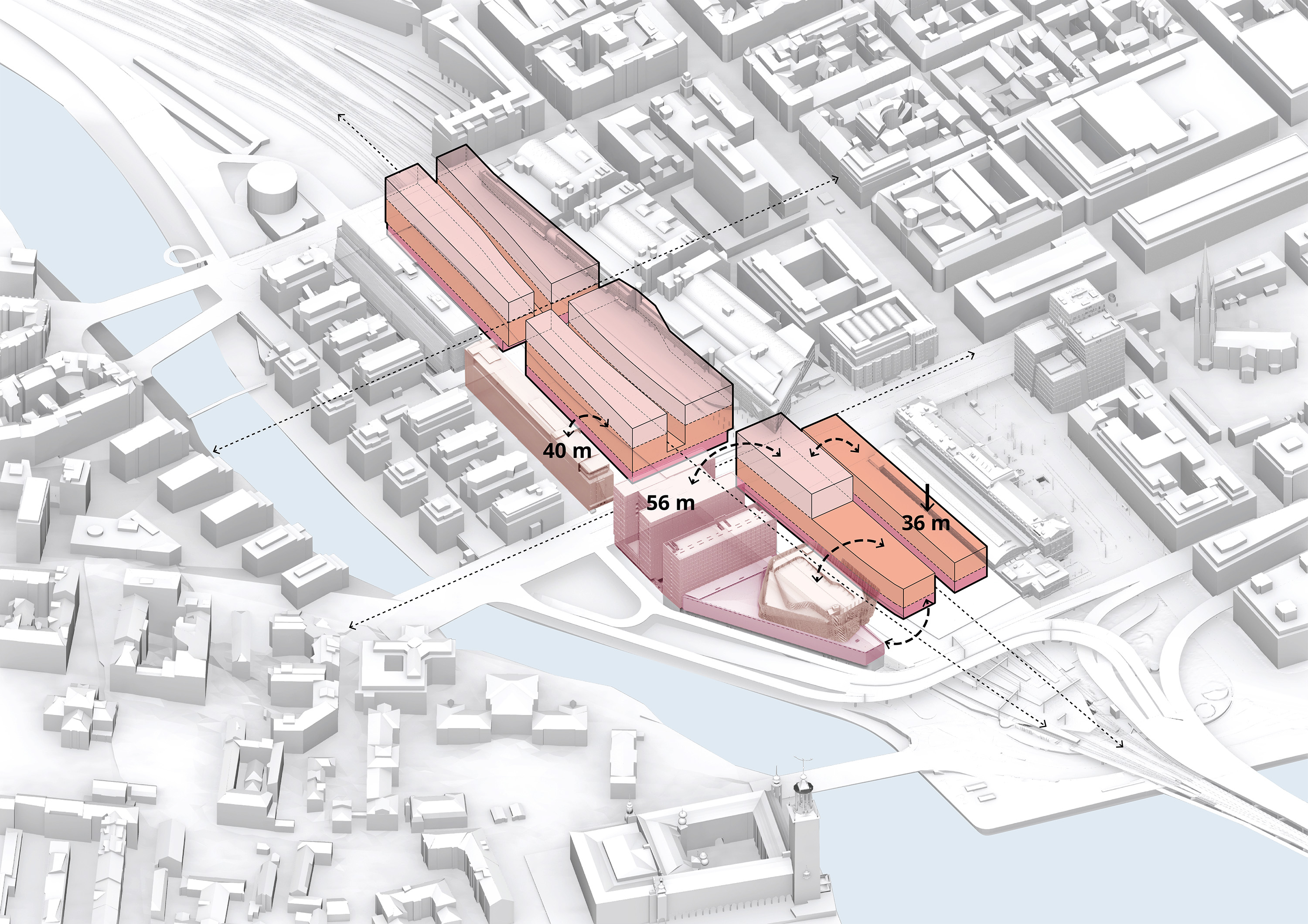 Integration in the surroundings: contextual height concept