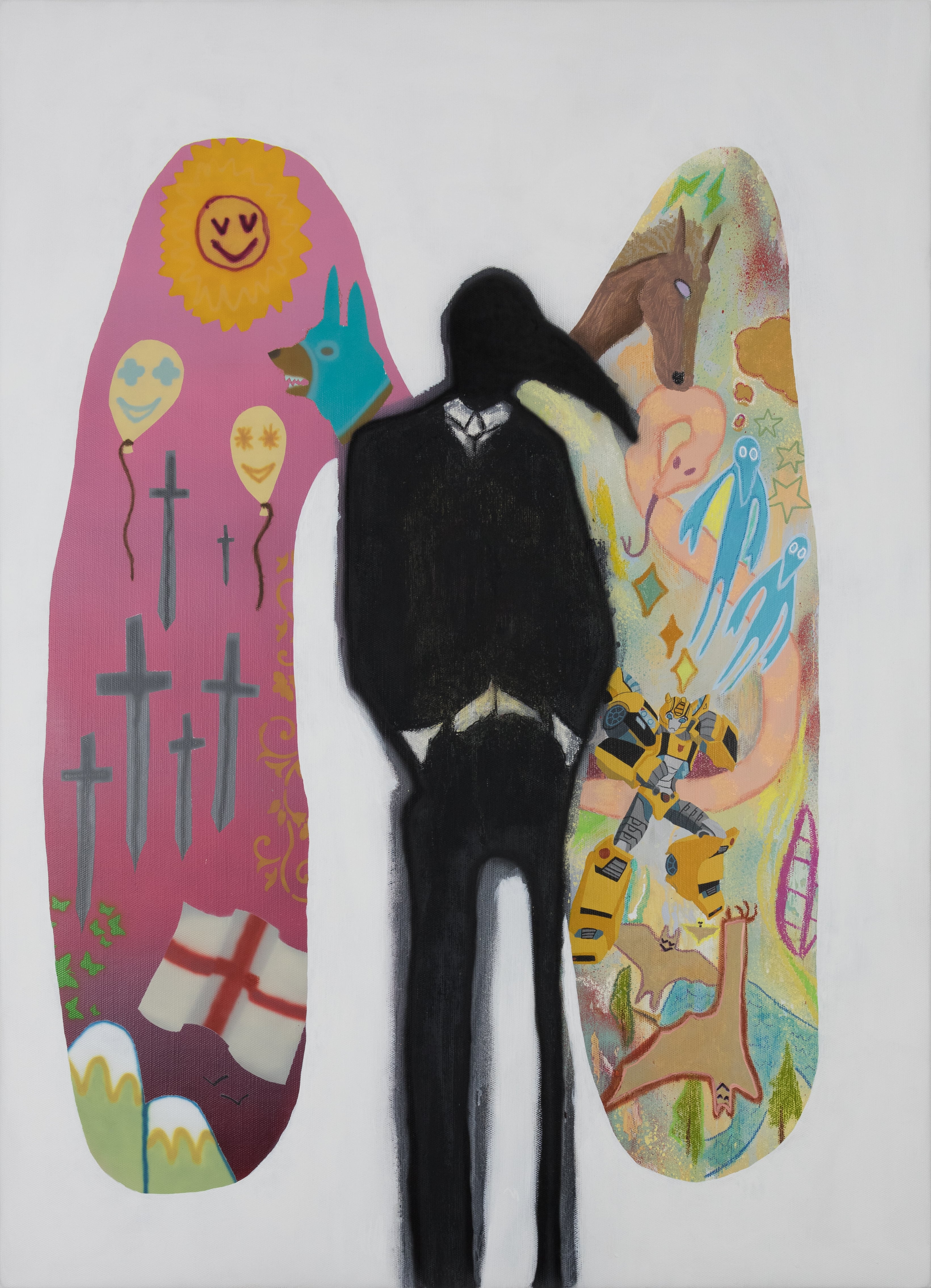 Angel No 2 // Mixed Media on Canvas // 60x82cm // 2022