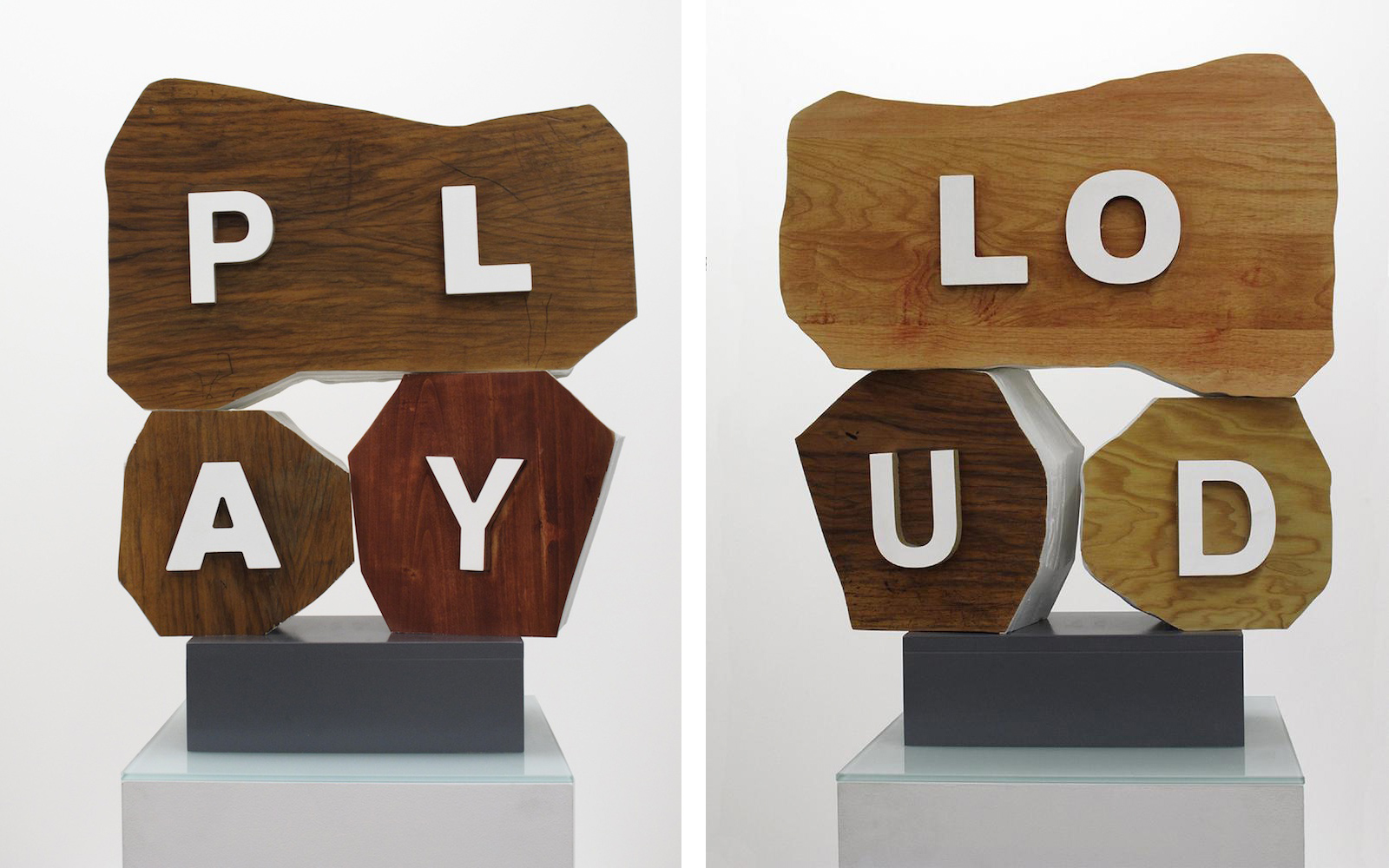 "Play-Loud", 2010, Wood and acryl, 72x60x16 cm