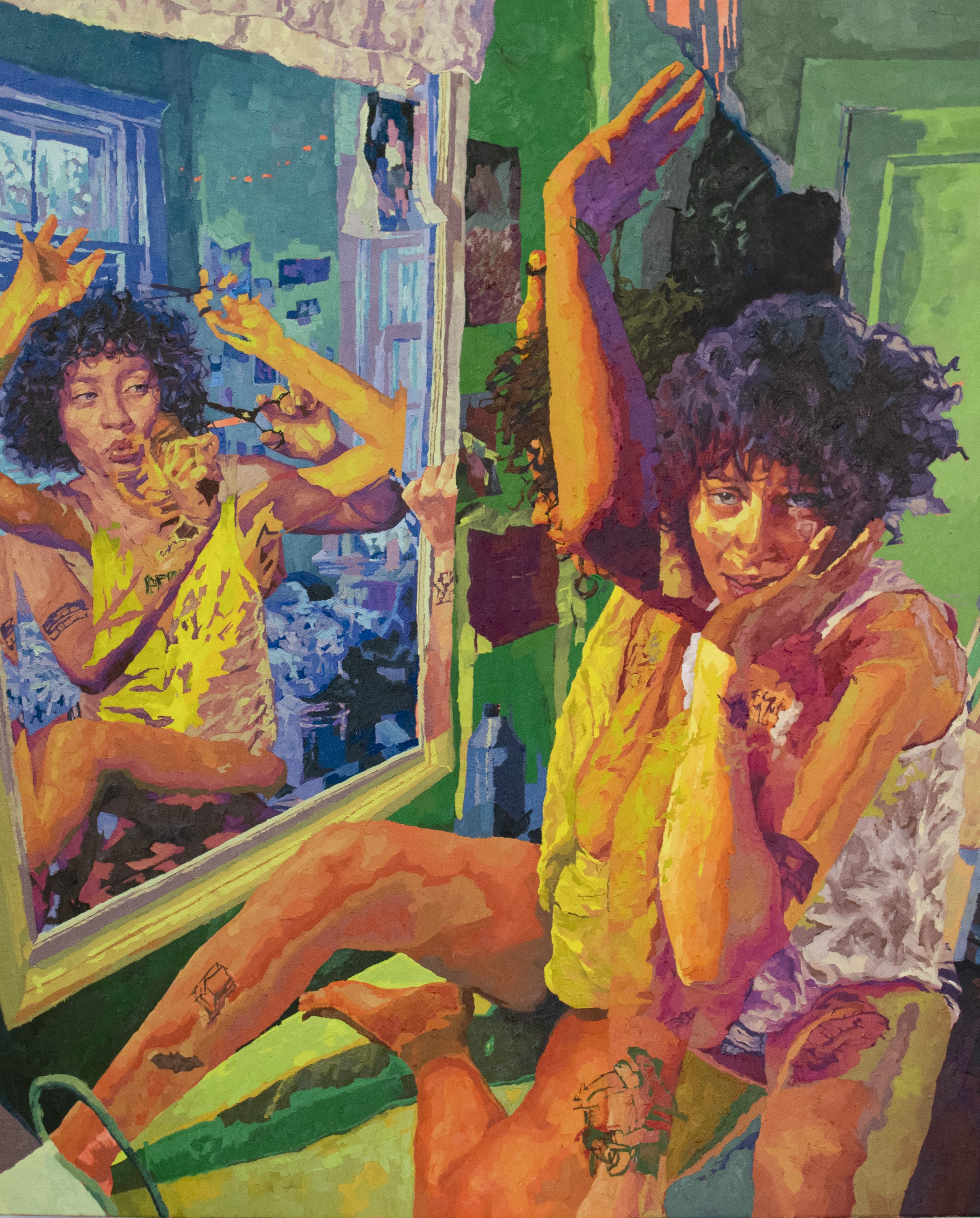 MARSCUT 46"X56" OIL ON CANVAS, 2022