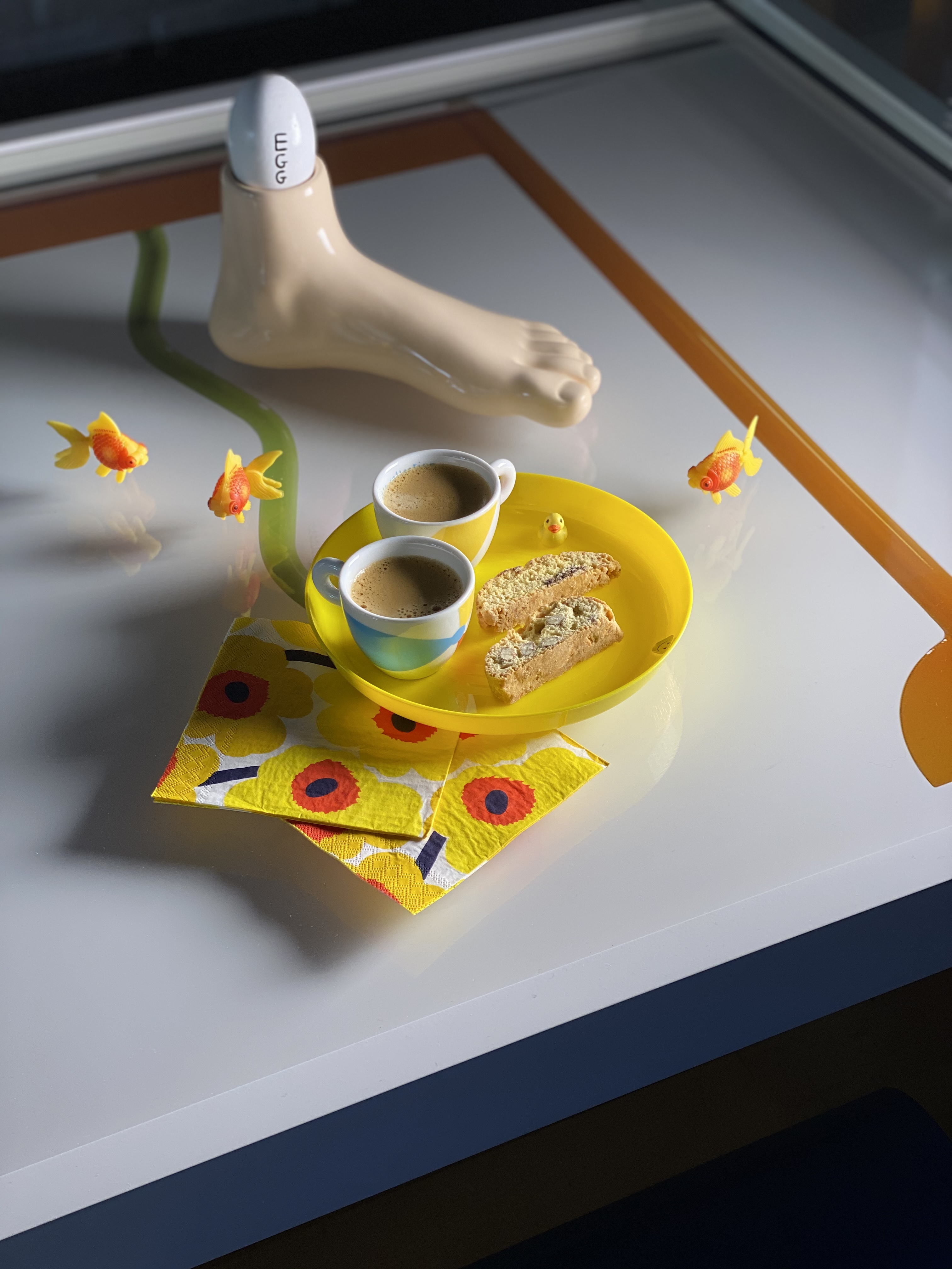 Tacky Nespresso and Biscotti