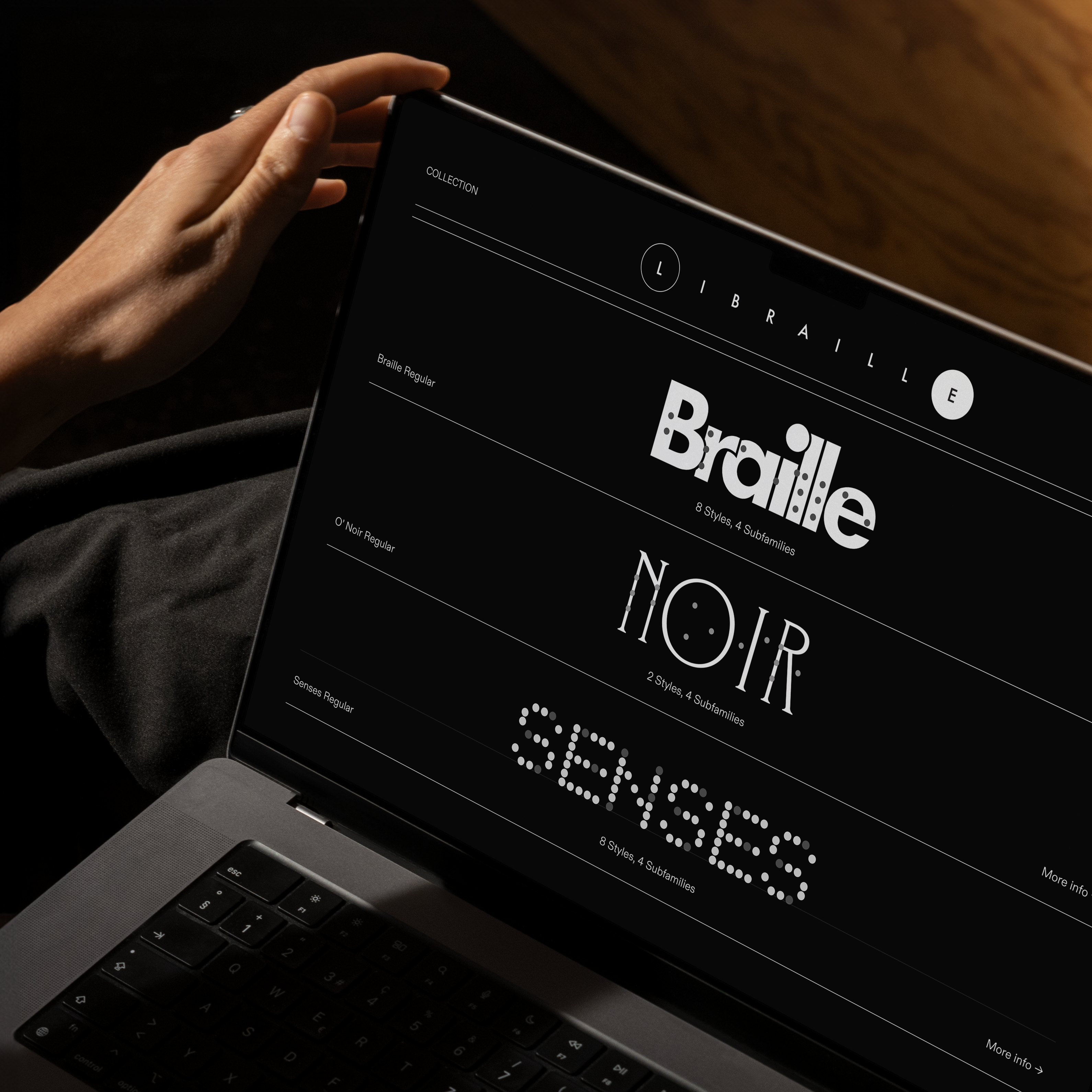 'Libraille' - An archive of braille fonts.