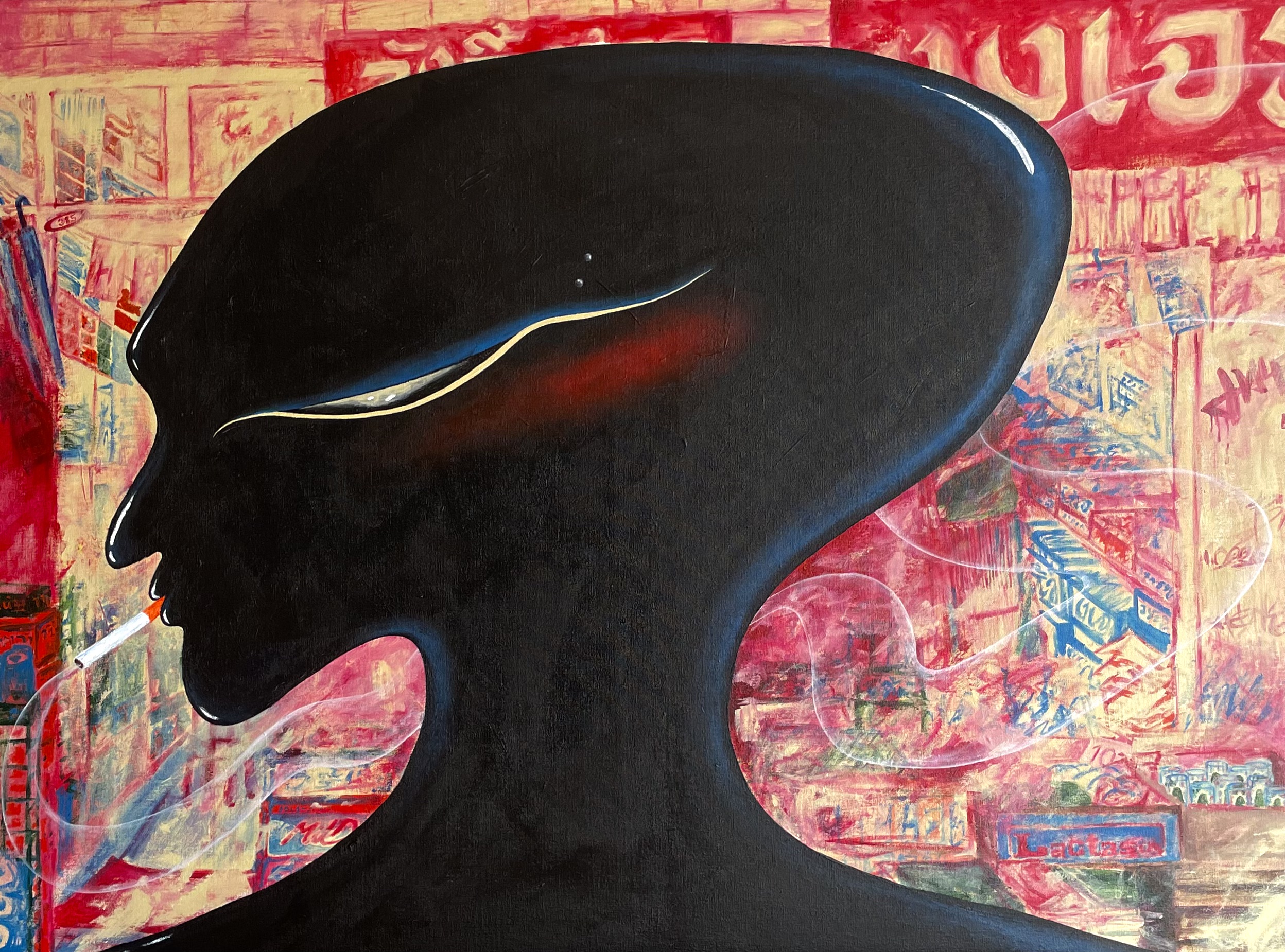 "BANGKOK" 80x60cm - $12,000