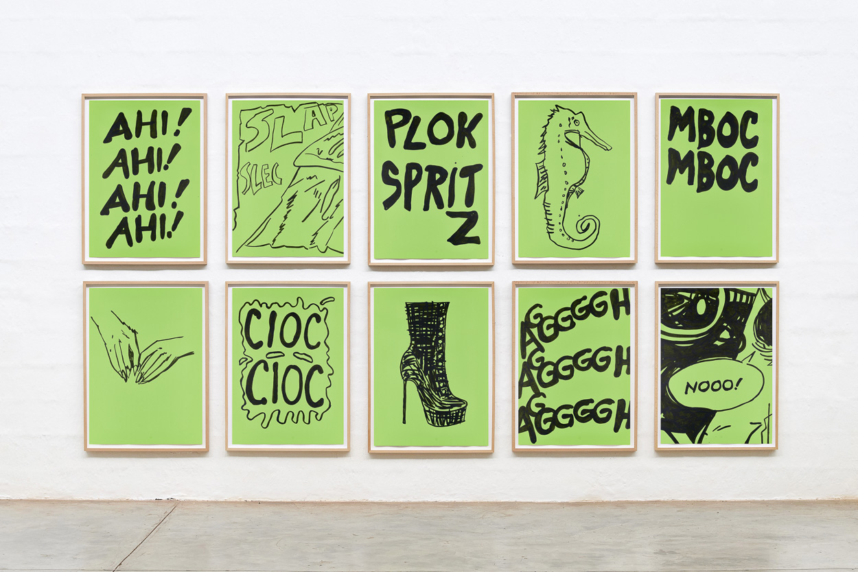 Ahi,2020.ink on paper.each panel 90cm x 65cm