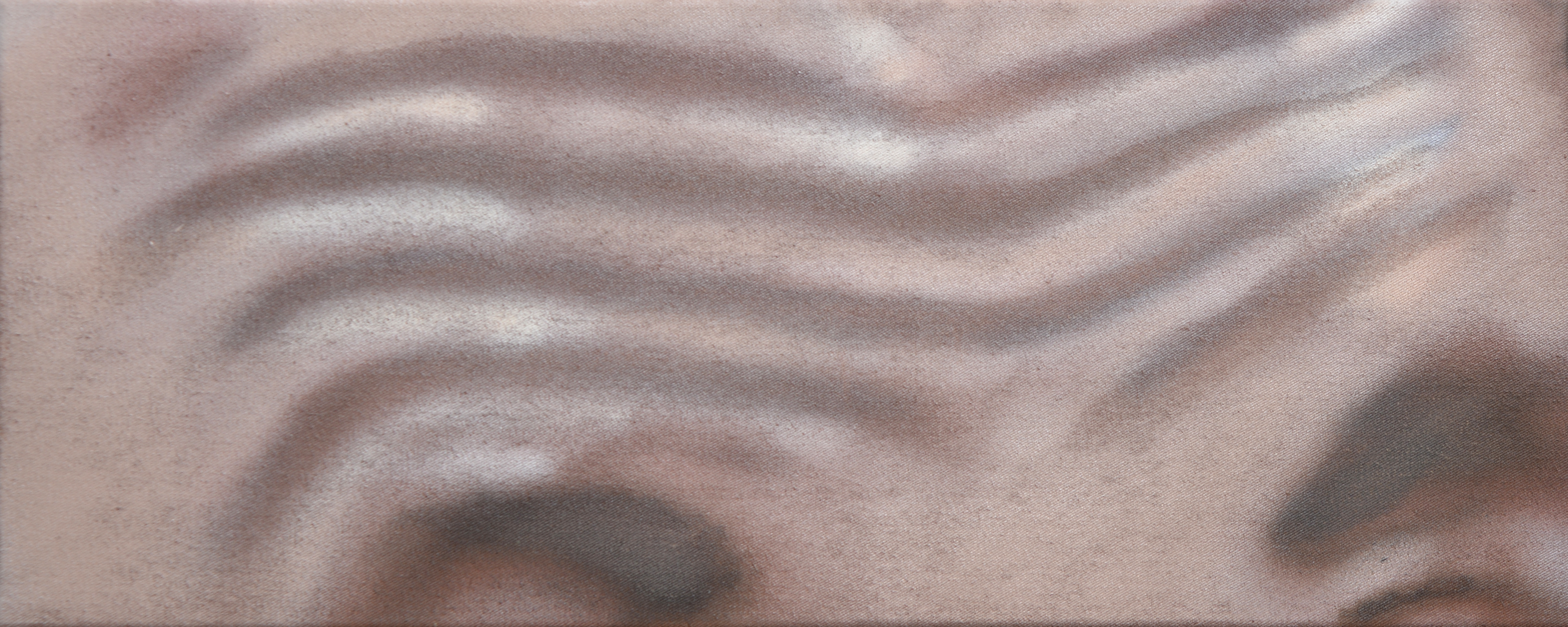 white male worrying, acrylic on canvas, 10 x 25 cm, 2020