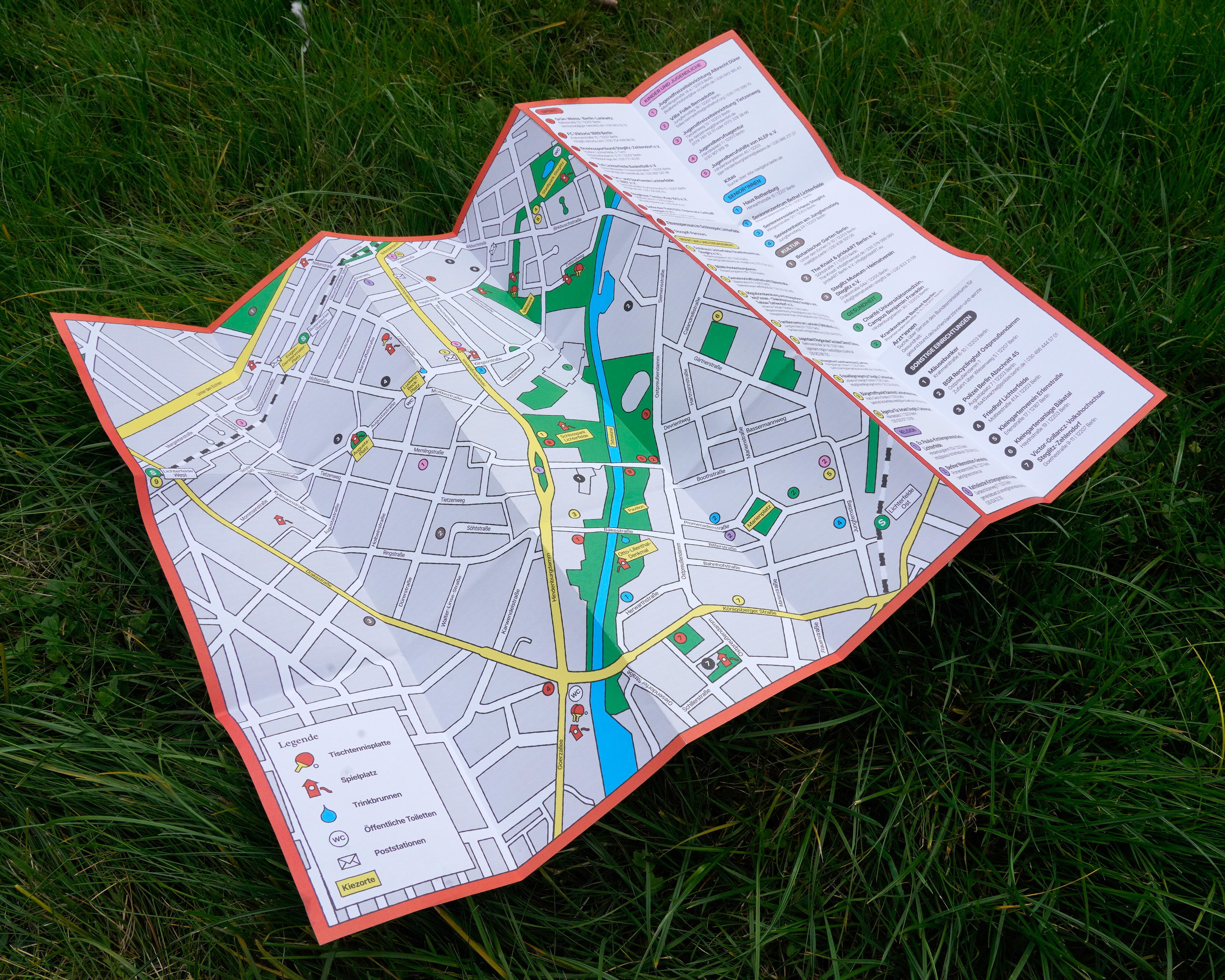 Neighborhood Map and big Illustration for BENN Hindenburgdamm