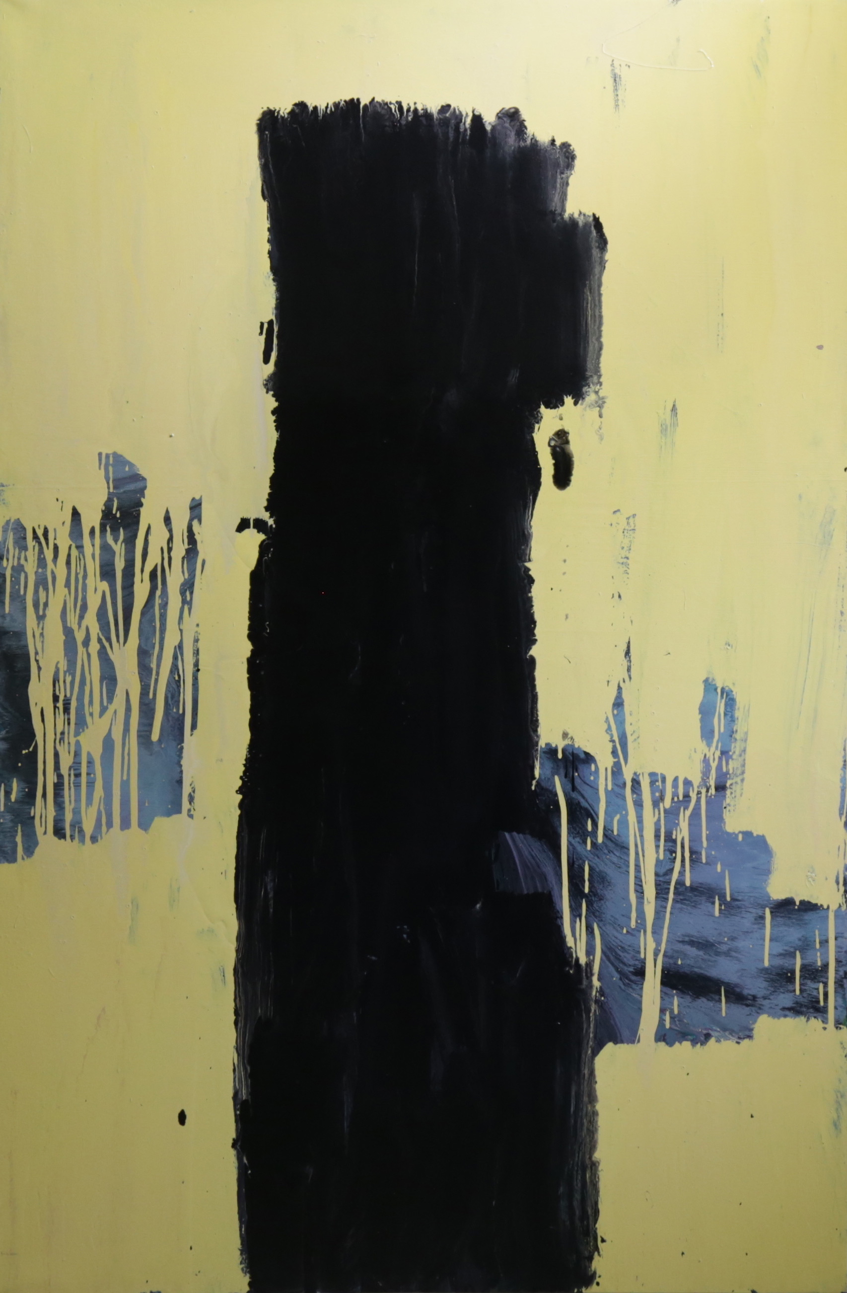 Untitled, 2014, enamel paint on canvas, 122 x 183 cm
