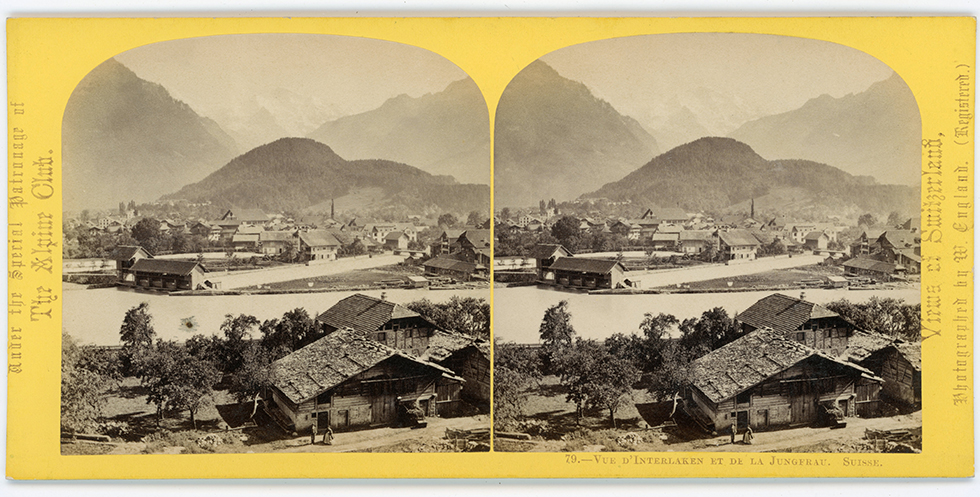 Vista su Interlaken e il Jungfrau, Canton Berna. (1863)