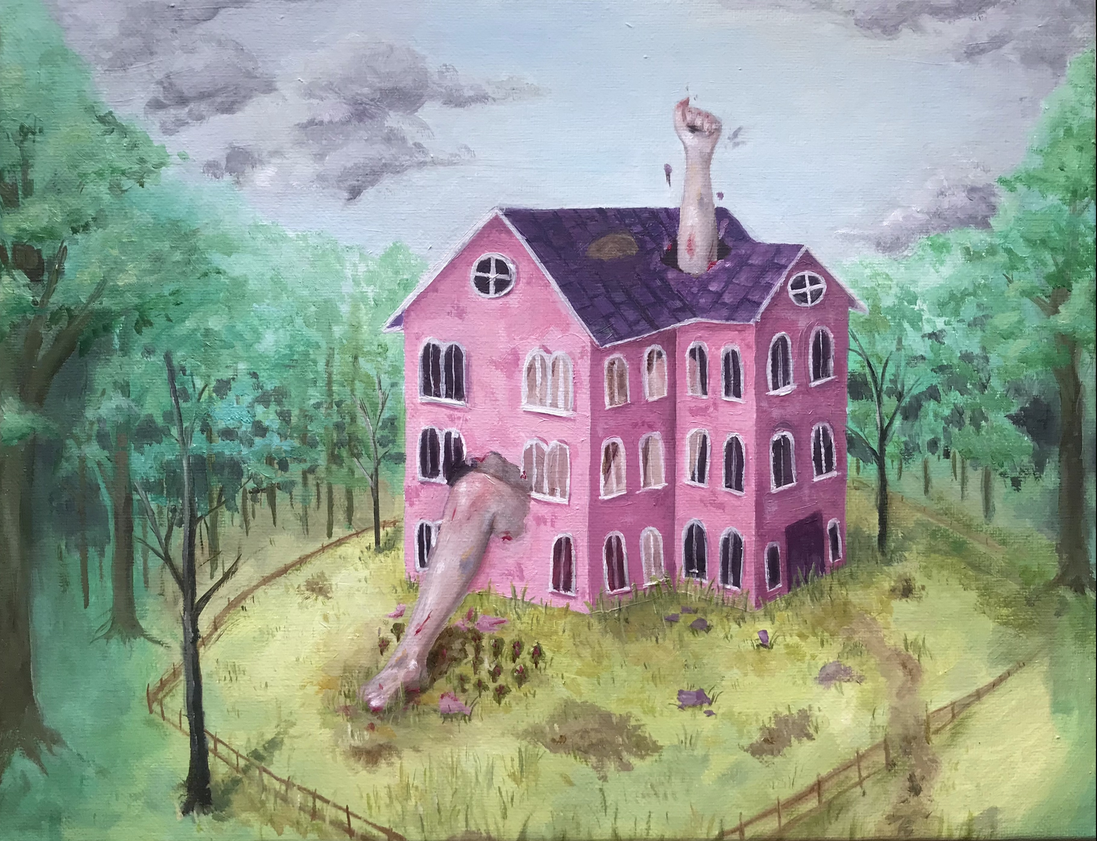 Dollhouse, Oil, 2021