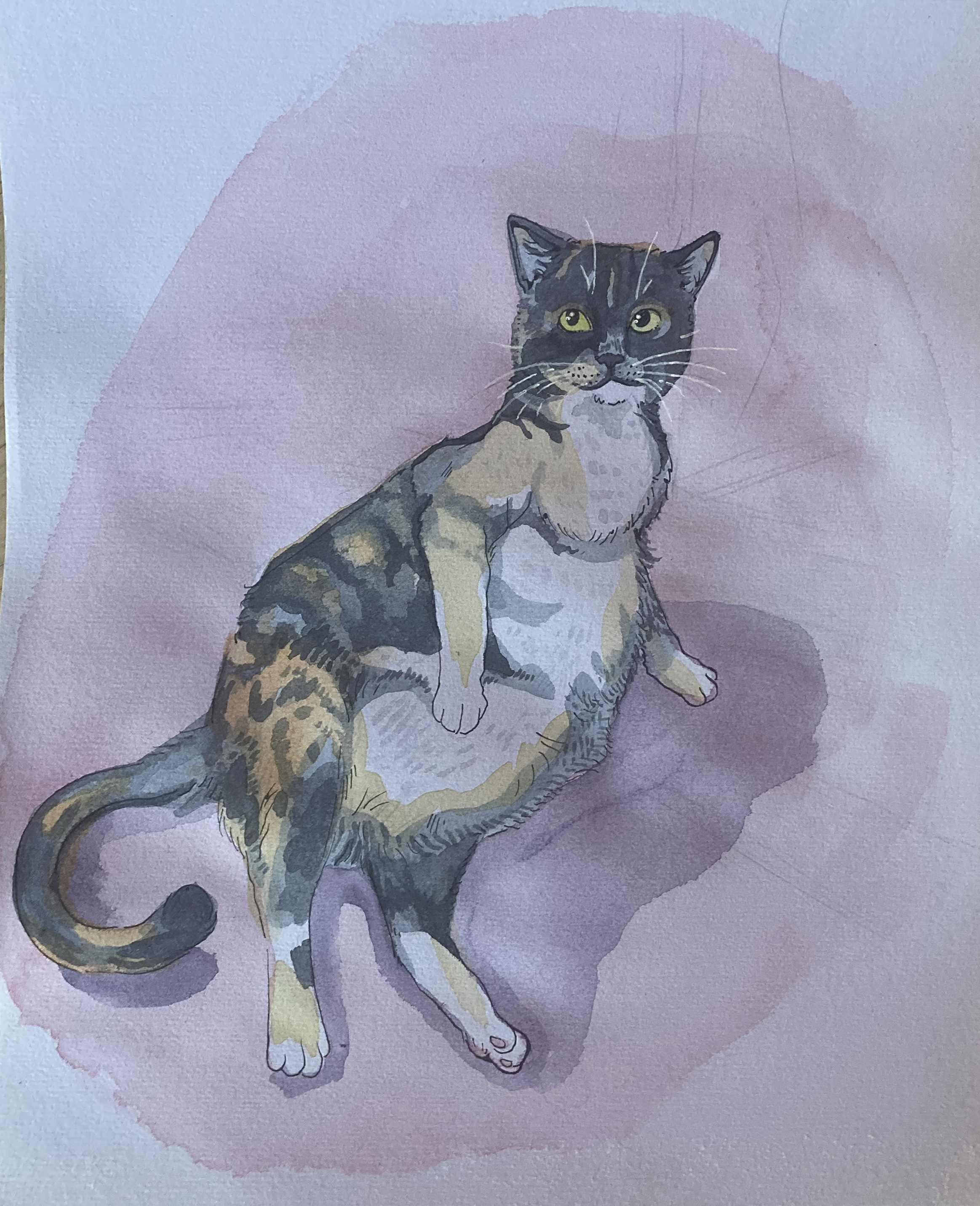 Sunday, watercolor, 2024