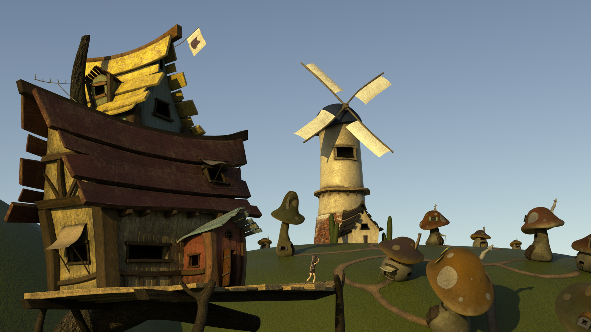 Mushroomtown Environment