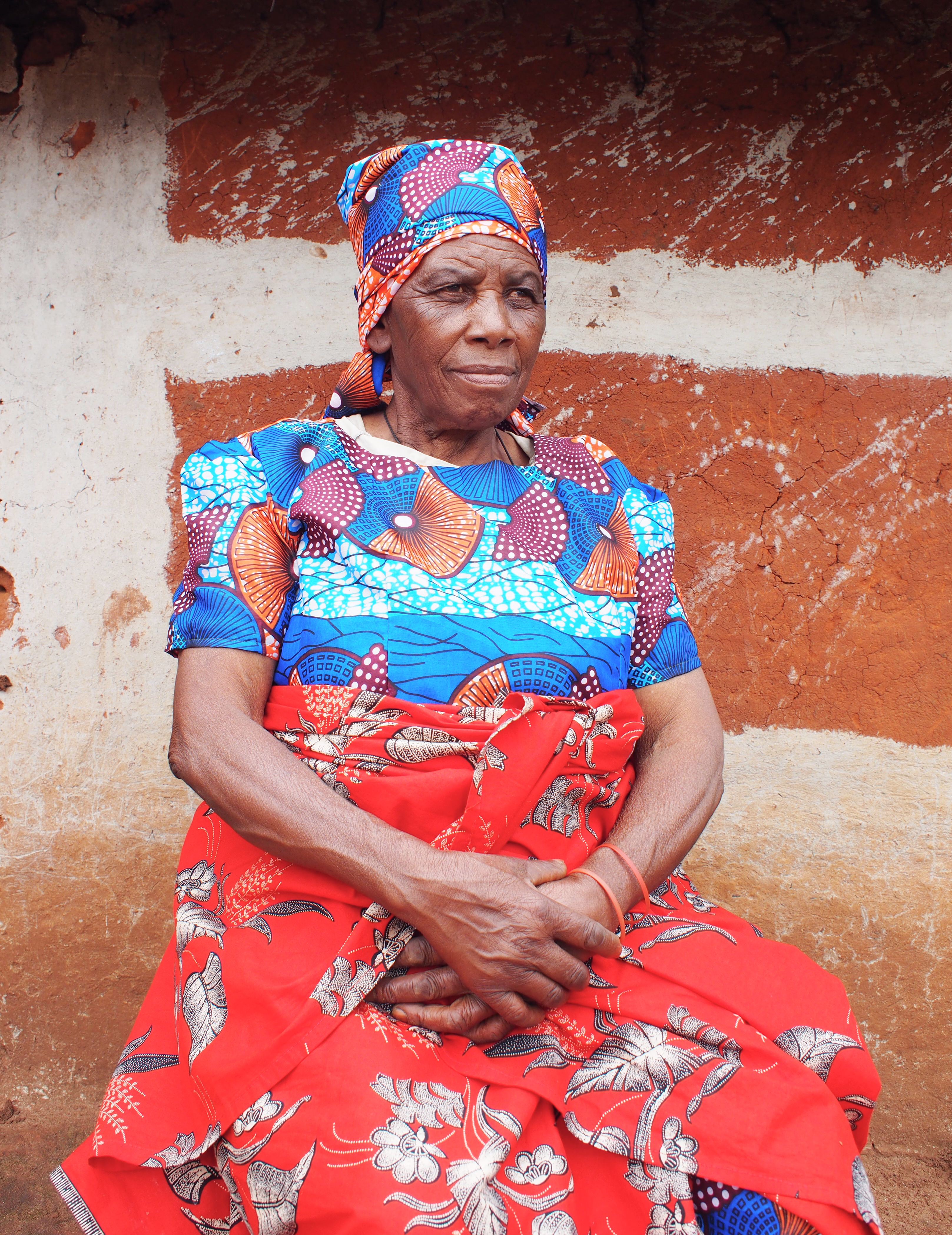 Portrait of a basket weaver.