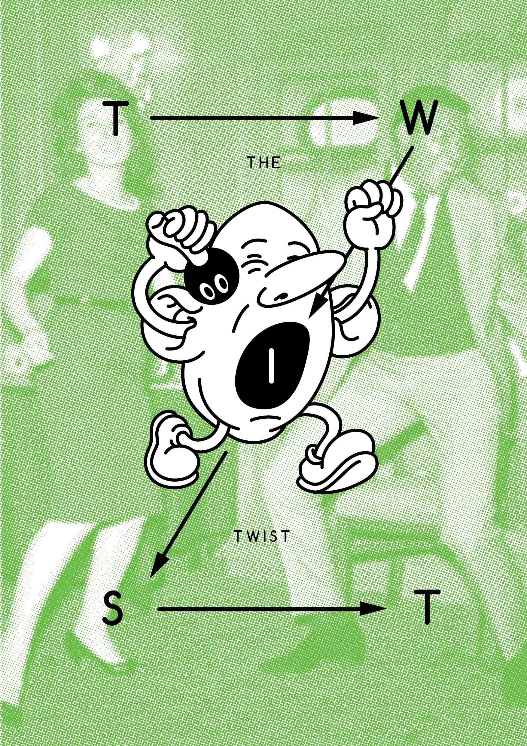 Poster design for band The Twist