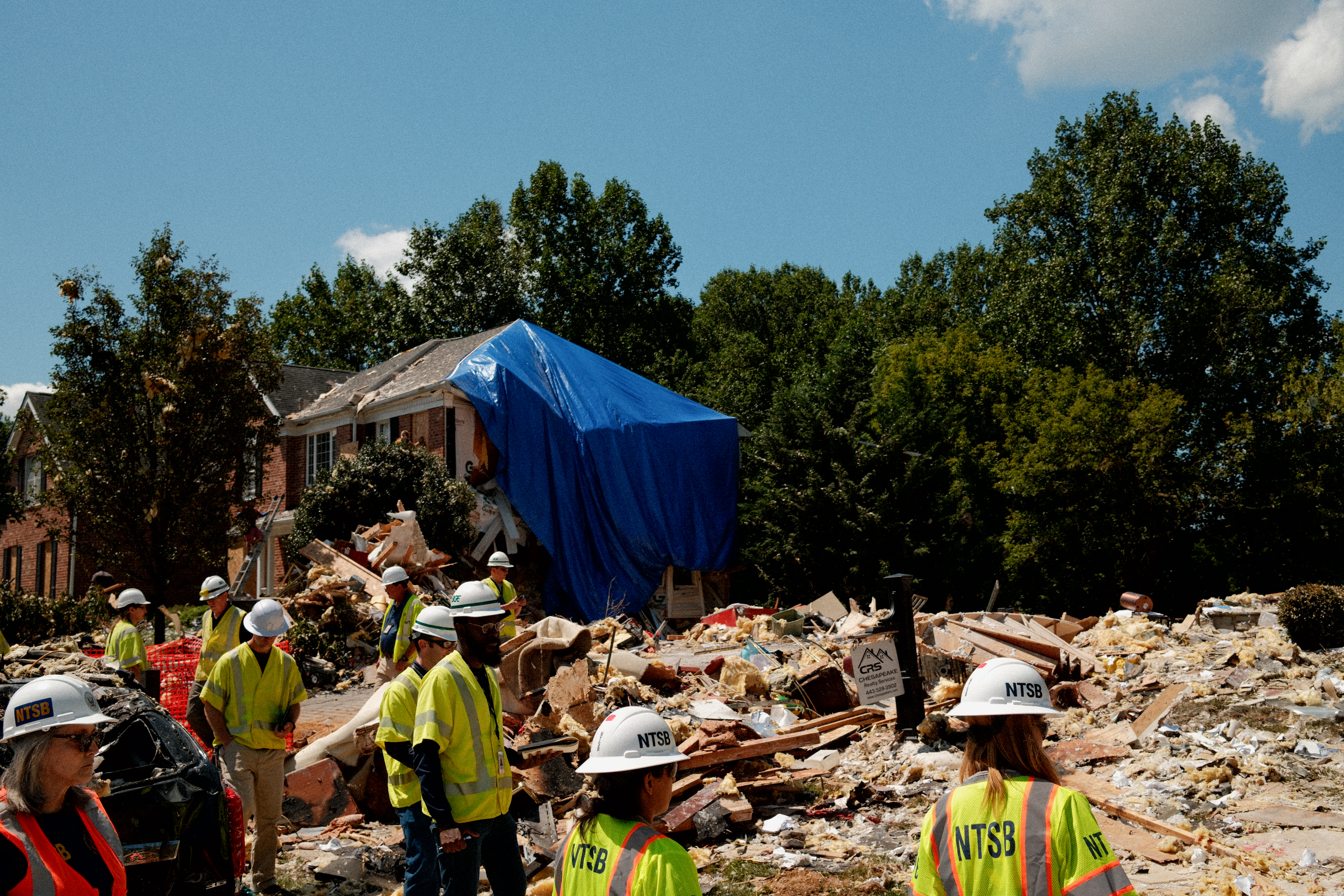 Bel Air, MD house explosion for Wash Post, 2024