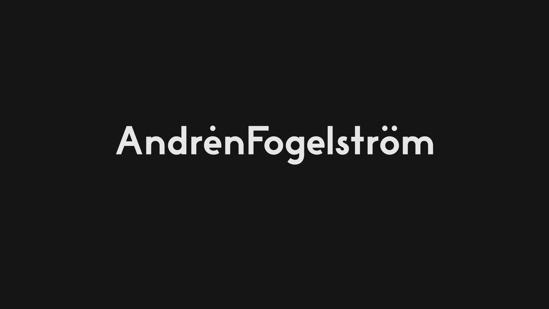 Logo for AndrénFogelström architects