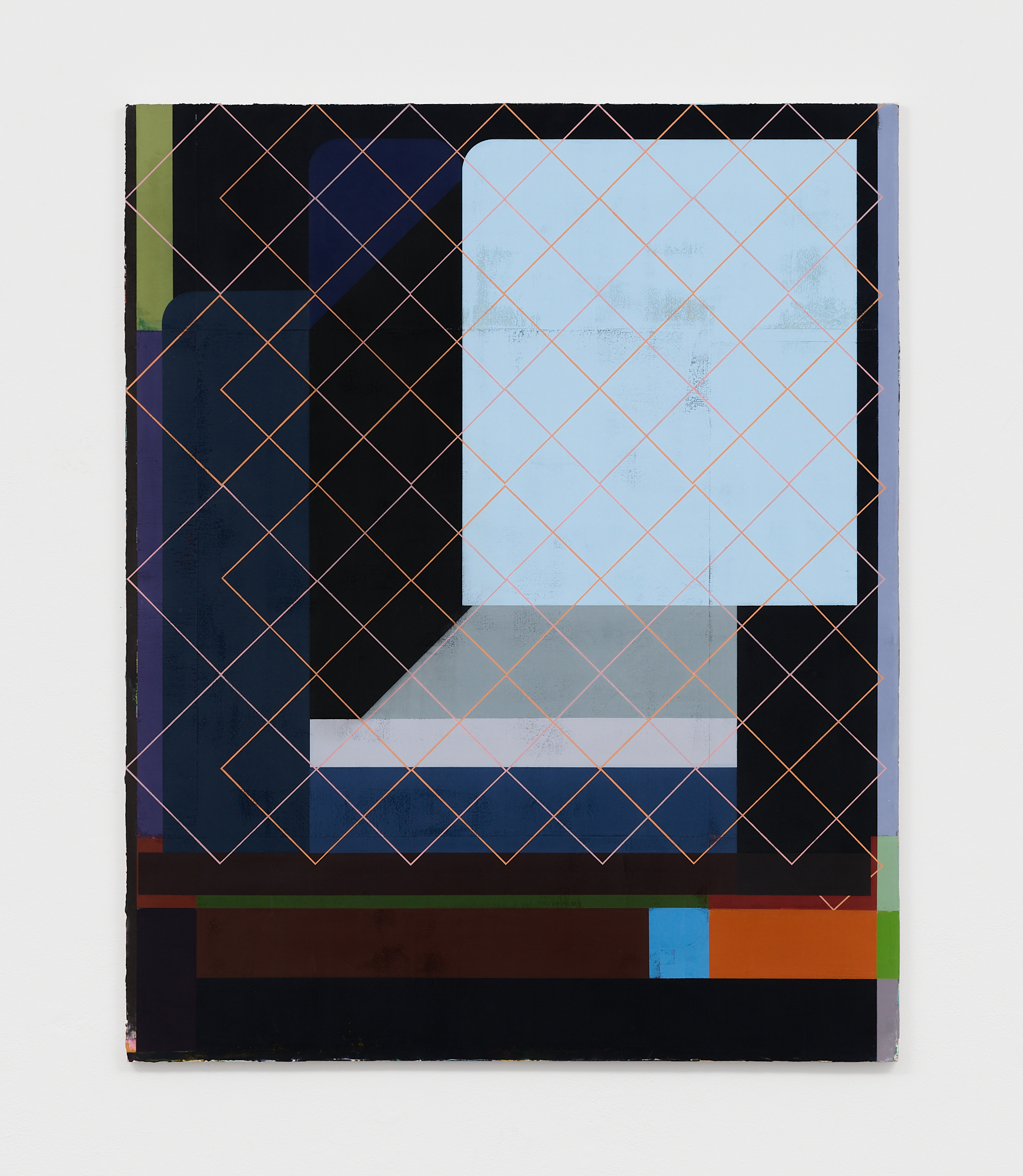 Stepping Out, 2023, pigments and binding mediums on canvas, 138cm x 110cm
