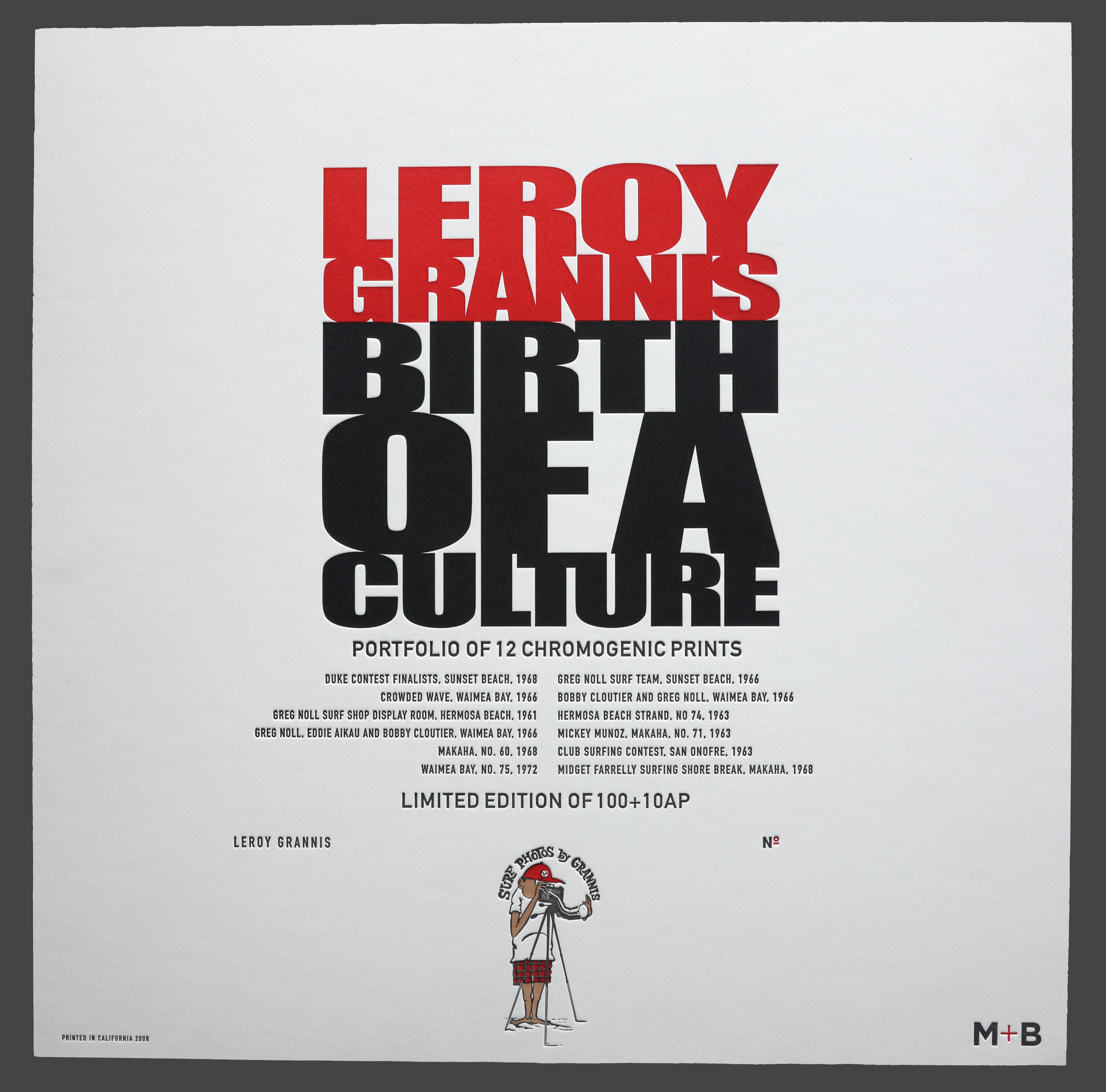 LETTERPRESSLeroy Grannis limited edition 
