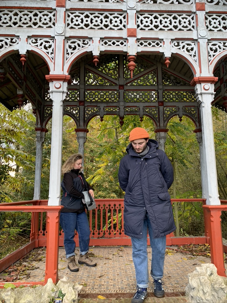 Exploring the soon-to-be park, south of the station