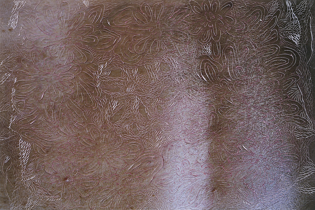 Cut Flowers, 2003 . Photography cut and carved . 30 x 40 cm . Private Collection Amsterdam