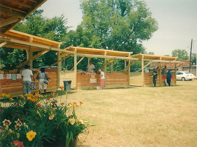 Beautiful stands designed by the Auburn University Rural Studio