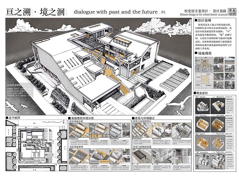 垂植涧盒——青年建筑师创新创业中心设计二年级