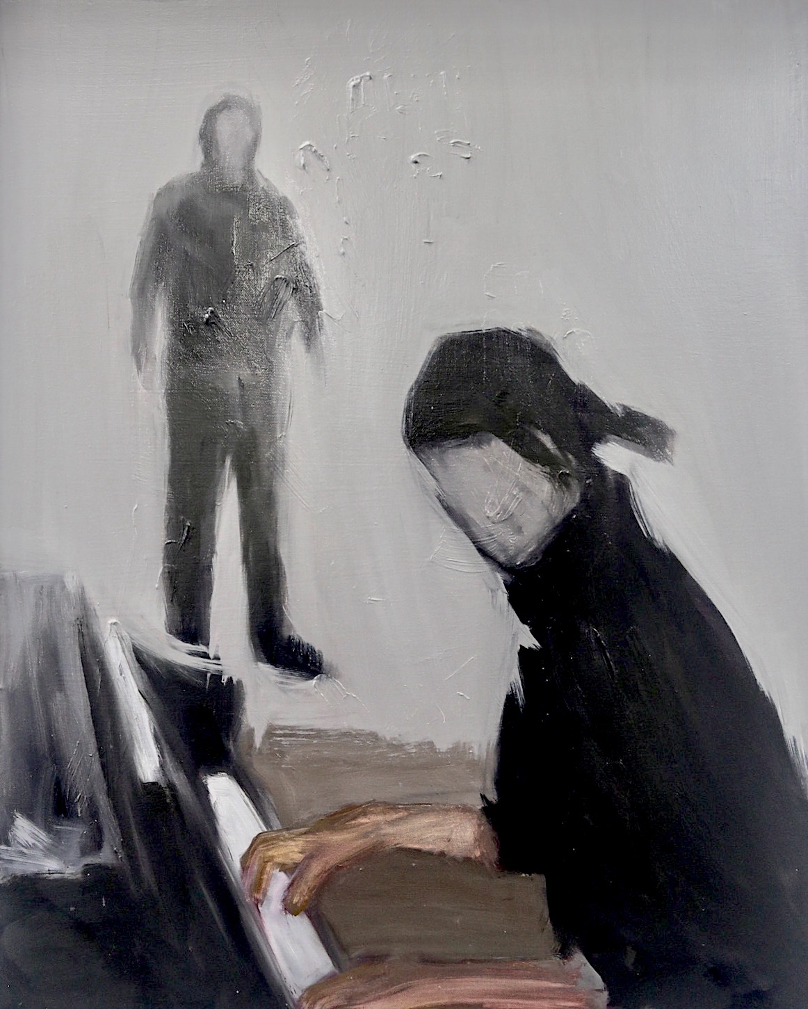 Piano. 鋼琴. 2020. oil on canvas. 36x28 inches. 92x71 cm.