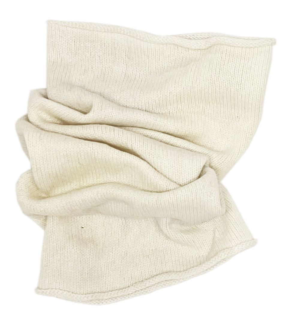 Snood in ecru lambswool