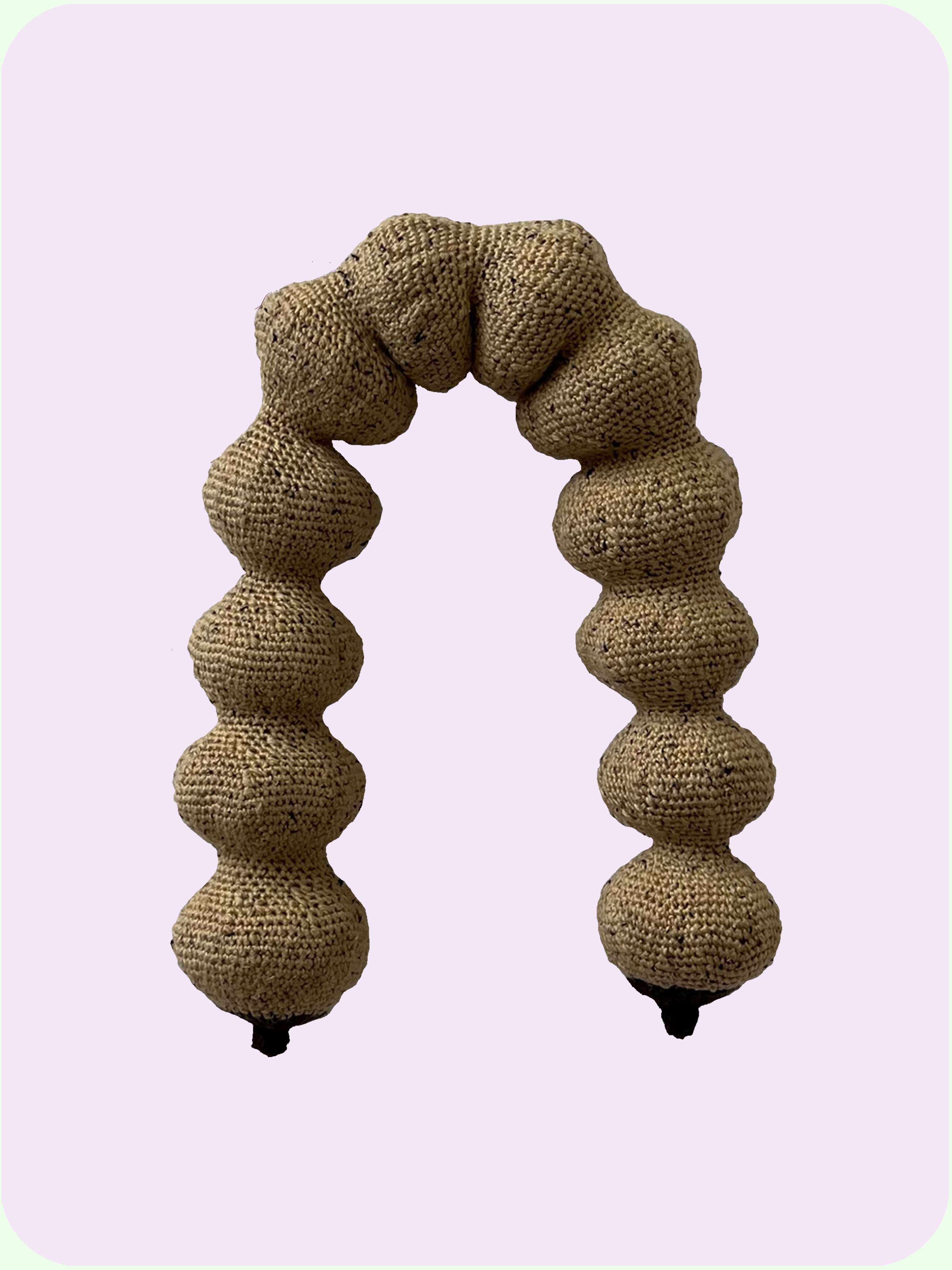 cyst  (22.5 x 15.9 x 23.8cm)  [yarn, cotton filling]