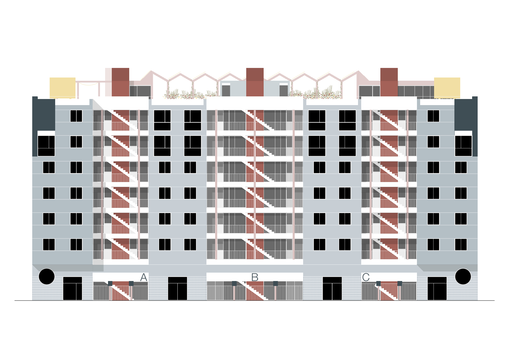north façade - street