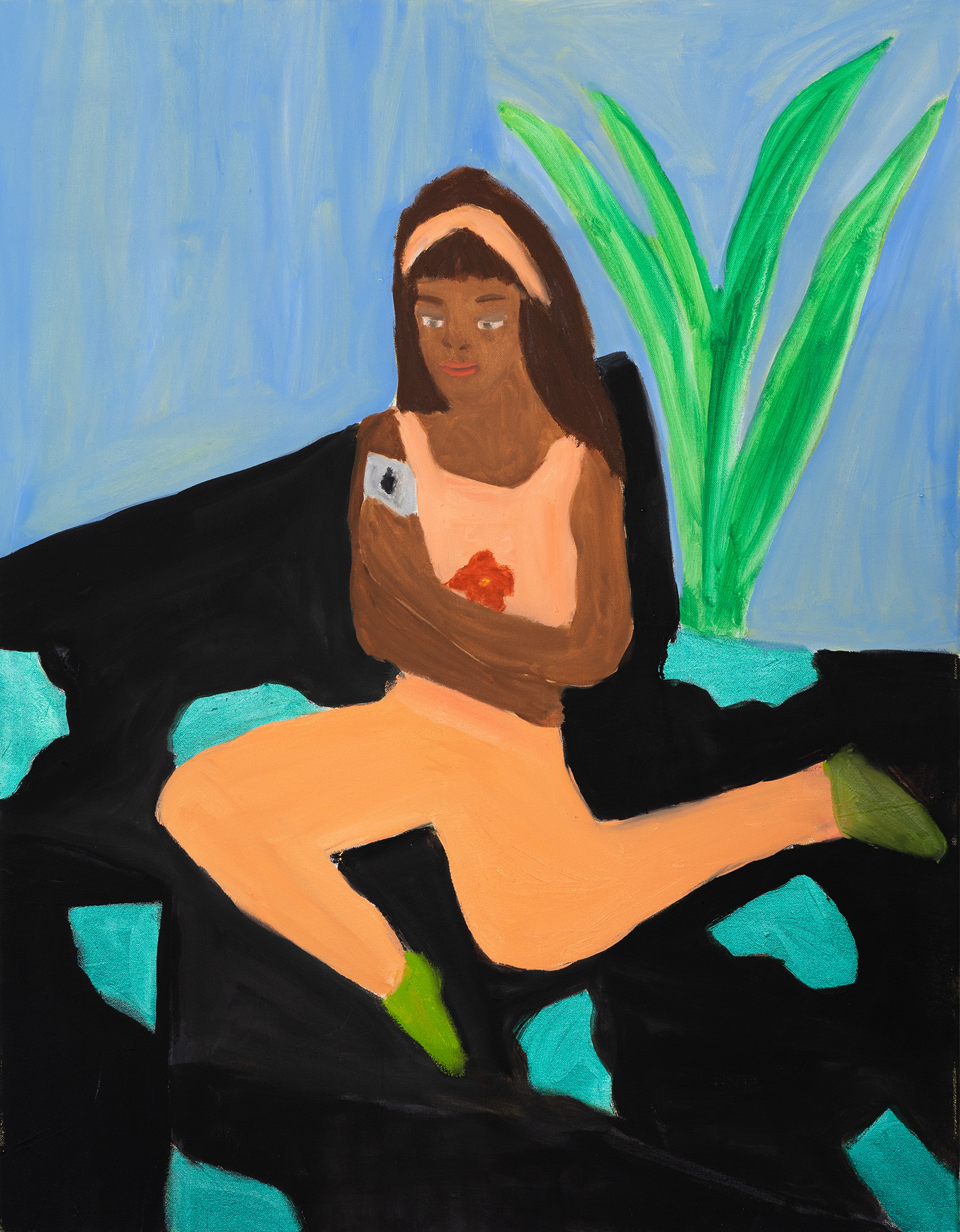 (t)exting, Oil on Canvas, 70 x 90 cm, 2019